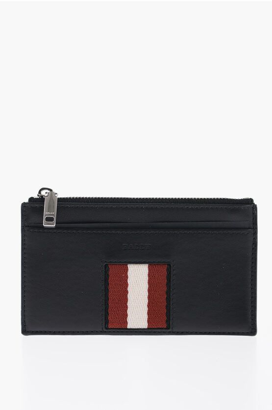 og1mm0424 Size-OS Textured Leather Wallet in Black