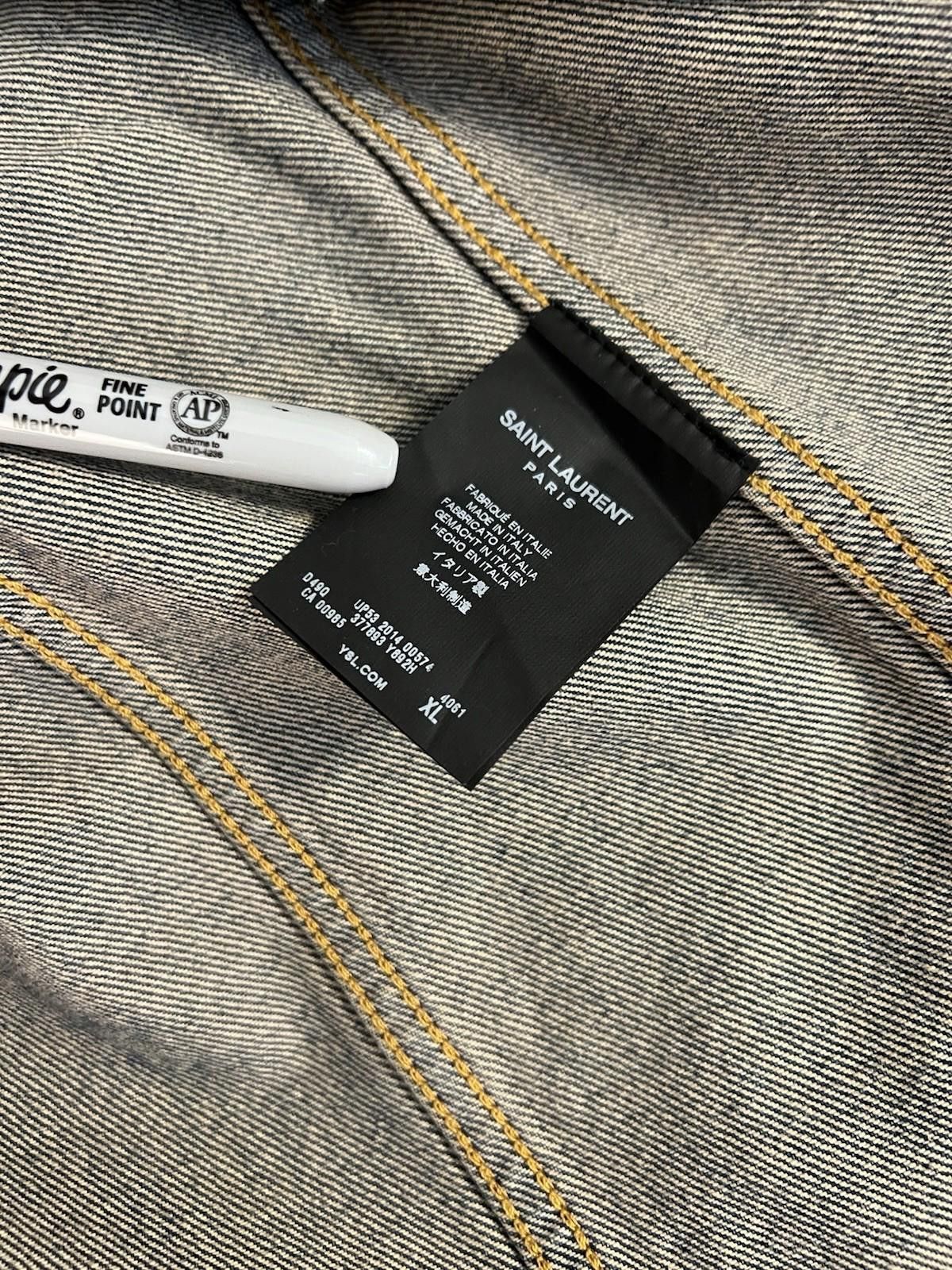 Saint Laurent Paris Saint Laurent Paris Raw Edged Denim Vest XL Size US XL / EU 56 / 4 - 10 Thumbnail
