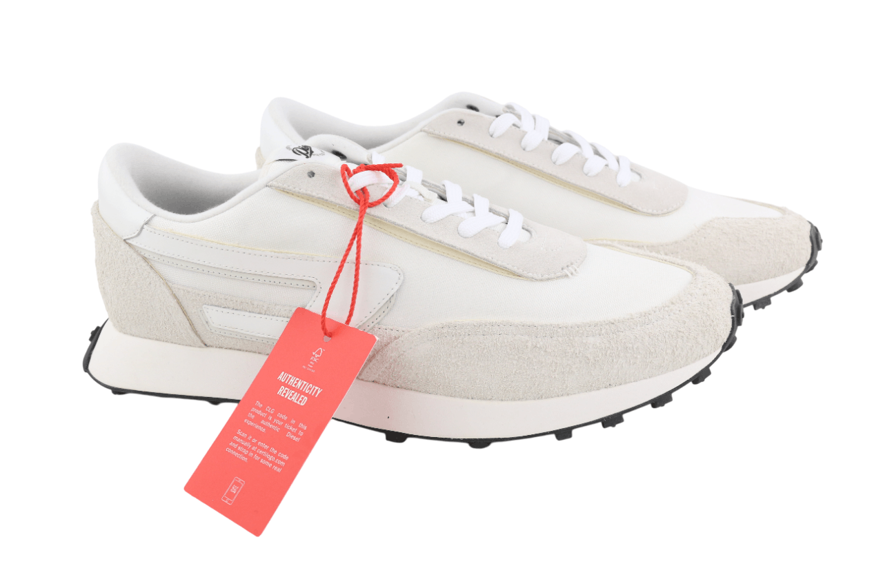 Diesel S-RACER-LC EU45 White Leather Details 40584 Size US 12 / EU 45 - 4 Thumbnail