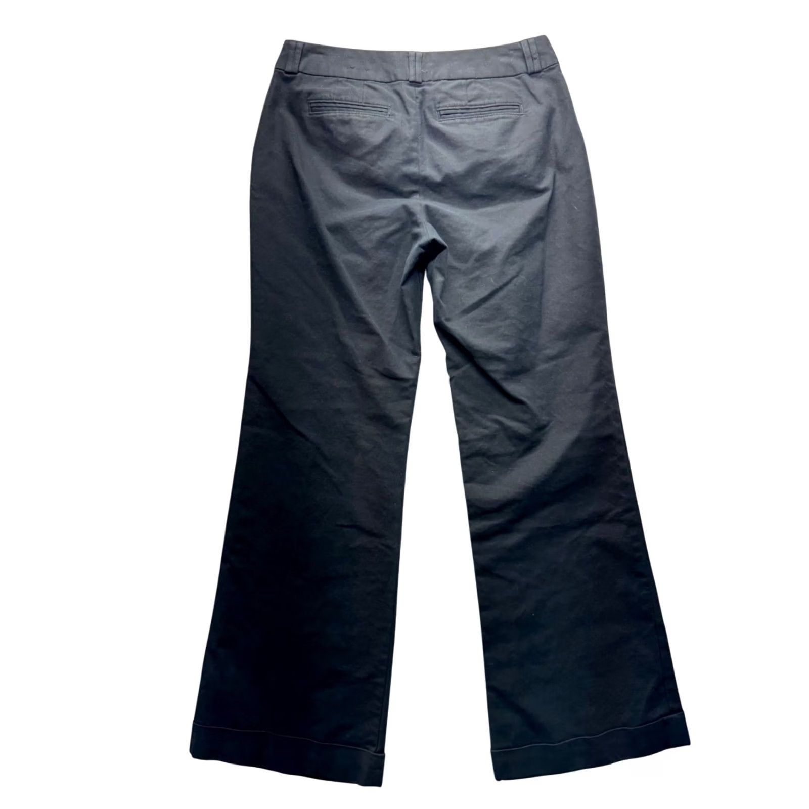Banana Republic Banana Republic Pants Wide-Leg Navy Size 10 Regular Women Dress Pants Cotton Spandex Machine Washable Front Zip Pockets Vintage No Size 32" / US 10 / IT 46 - 2 Thumbnail