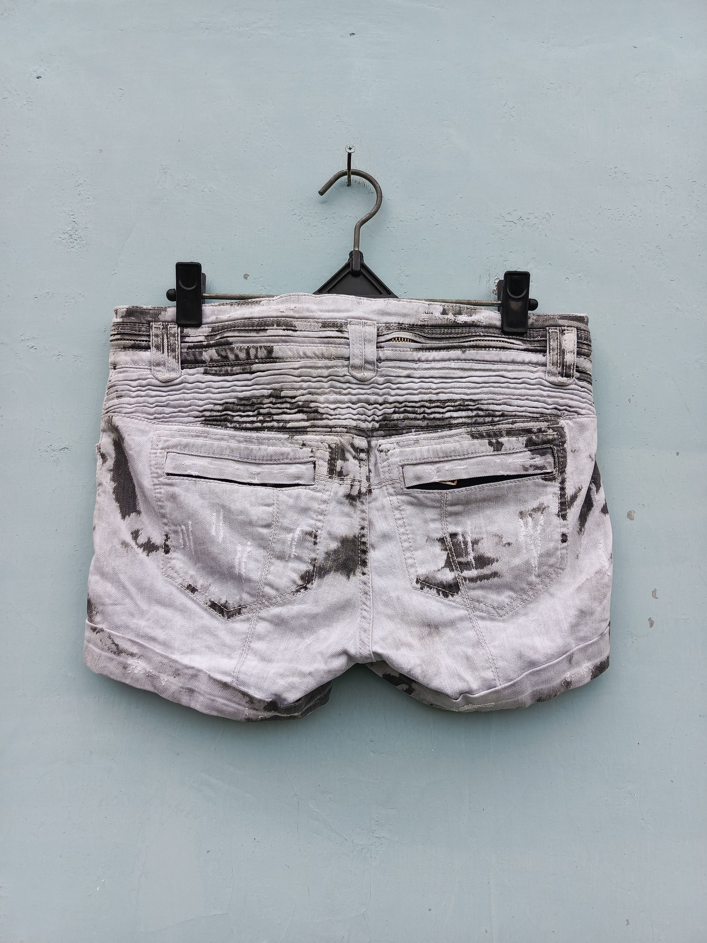 Japanese Brand System distressed denim shorts pants Size 30" / US 8 / IT 44 - 6 Thumbnail