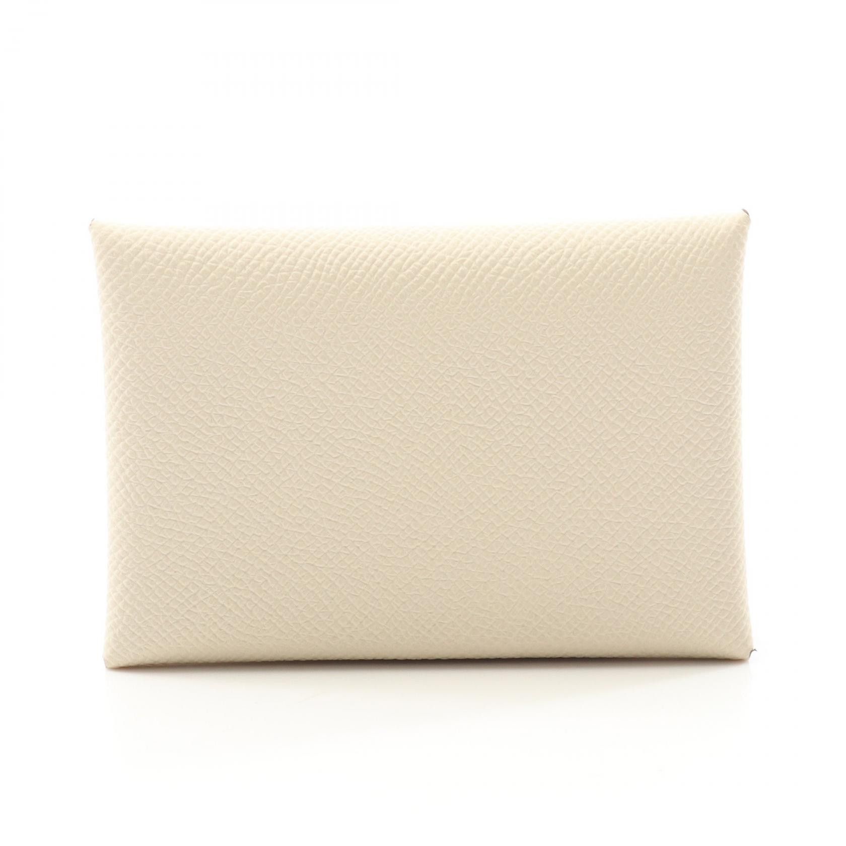 Hermes Hermes Calvi Duo Taurillon Clemence Coin Case Leather Coin Case Stamp W (2024) DUTY FREE for USA
