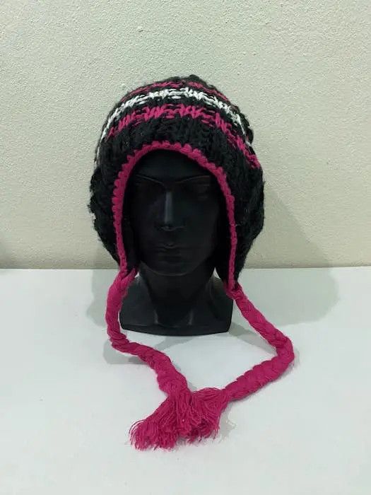 Japanese Brand × Kapital × Vintage Japanese Brand Knit Earflap Beanie Hat Size ONE SIZE - 3 Thumbnail