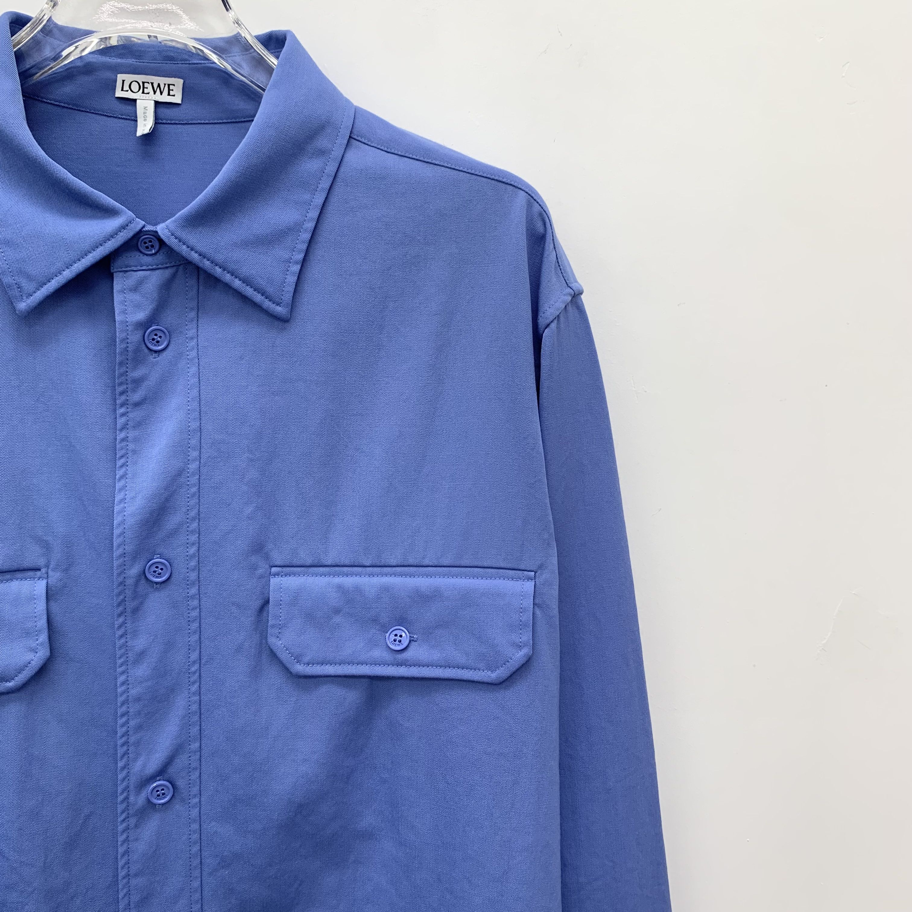 Loewe Loewe Wool Button-Up Shirt Navy (M) Size US M / EU 48-50 / 2 - 3 Thumbnail