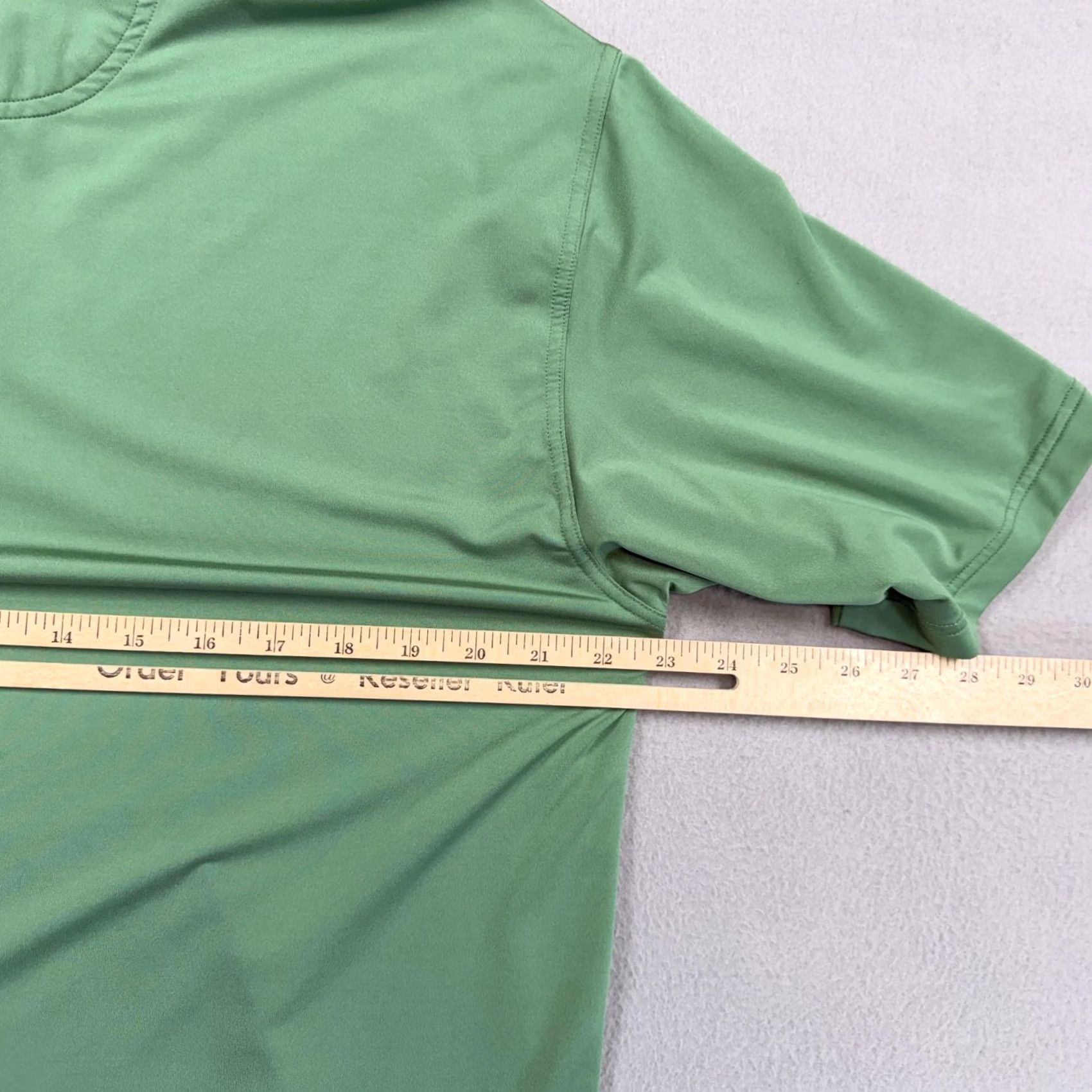 Vintage Onward Reserve Polo Shirt Mens L Green Solid Golf Performance Casual Stretch Size US L / EU 52-54 / 3 - 4 Thumbnail
