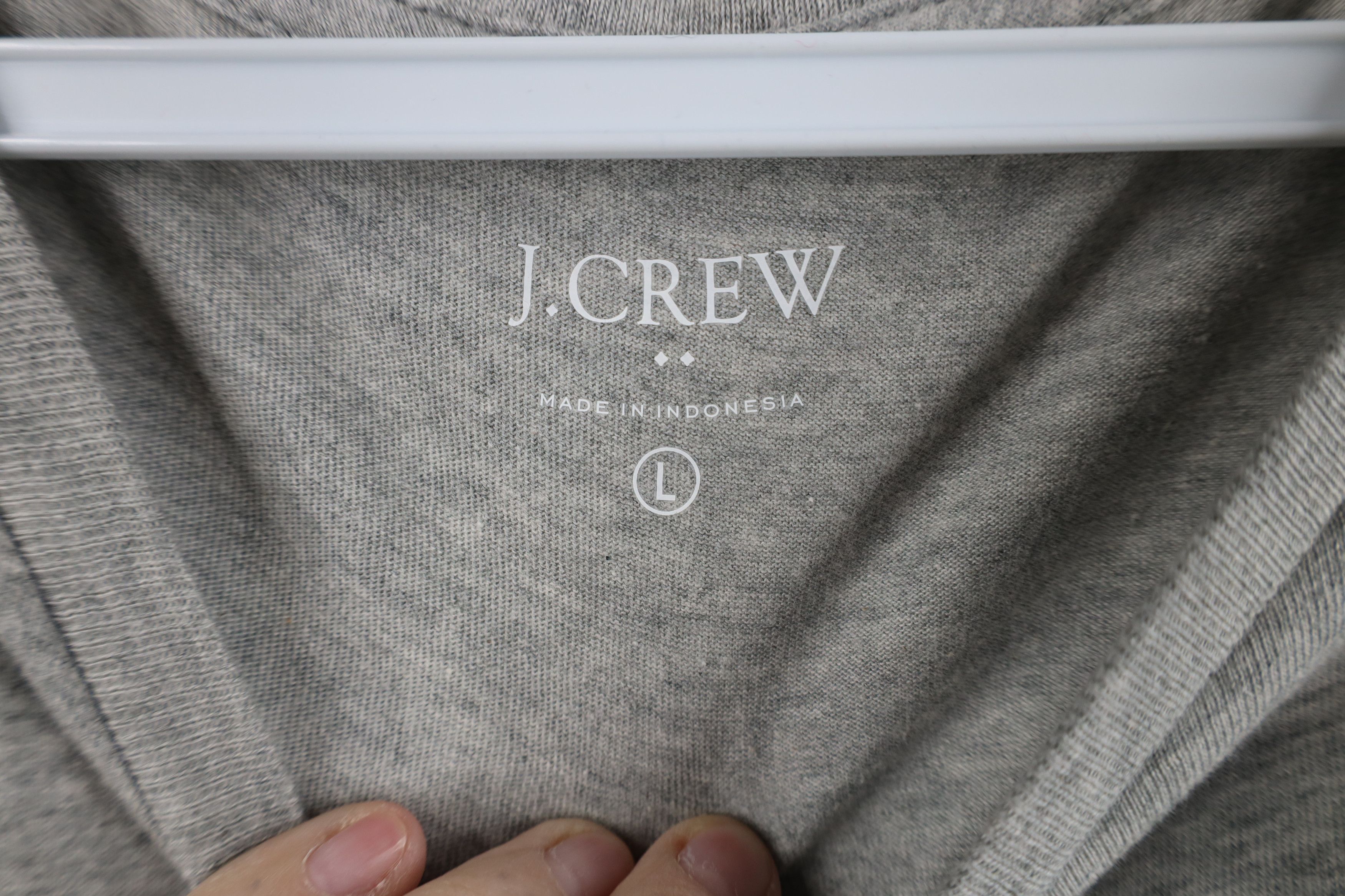 J.Crew × Vintage Vintage Y2K J Crew Spell Out Short Sleeve T-Shirt Gray Size US L / EU 52-54 / 3 - 7 Thumbnail