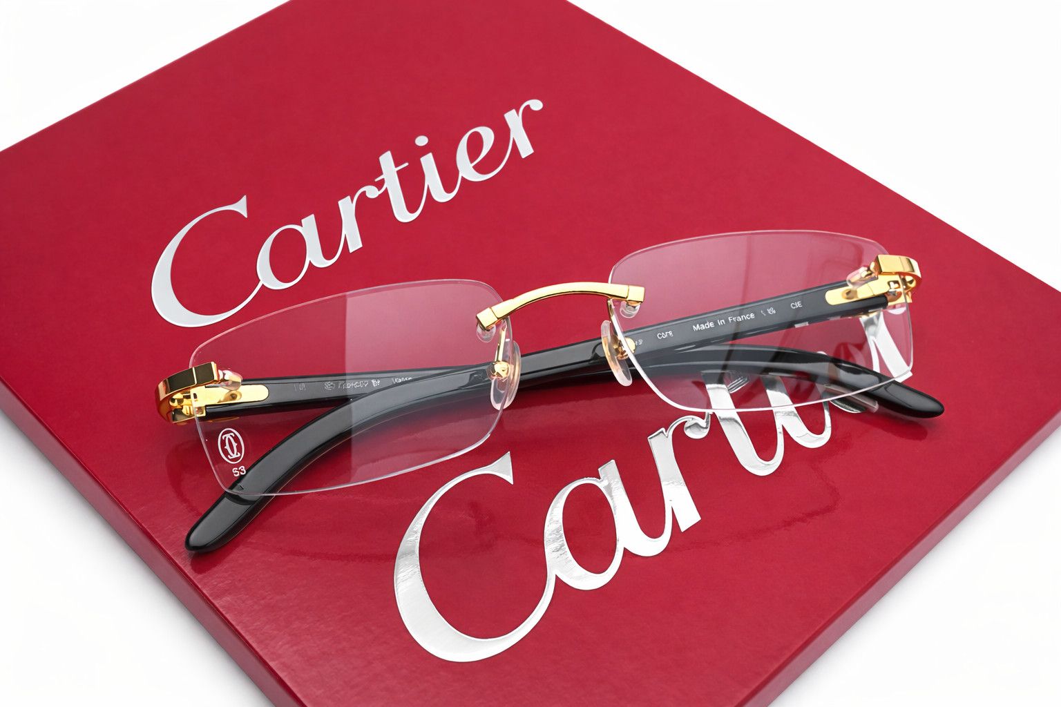 Cartier Authentic Cartier Black Buffalo Horn Glasses CT00460 Size ONE SIZE - 3 Thumbnail