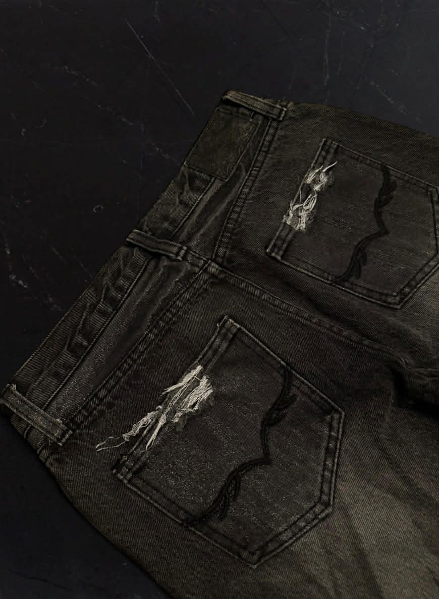 Japanese Brand Fuga Waxed Denim Size US 29 - 7 Thumbnail
