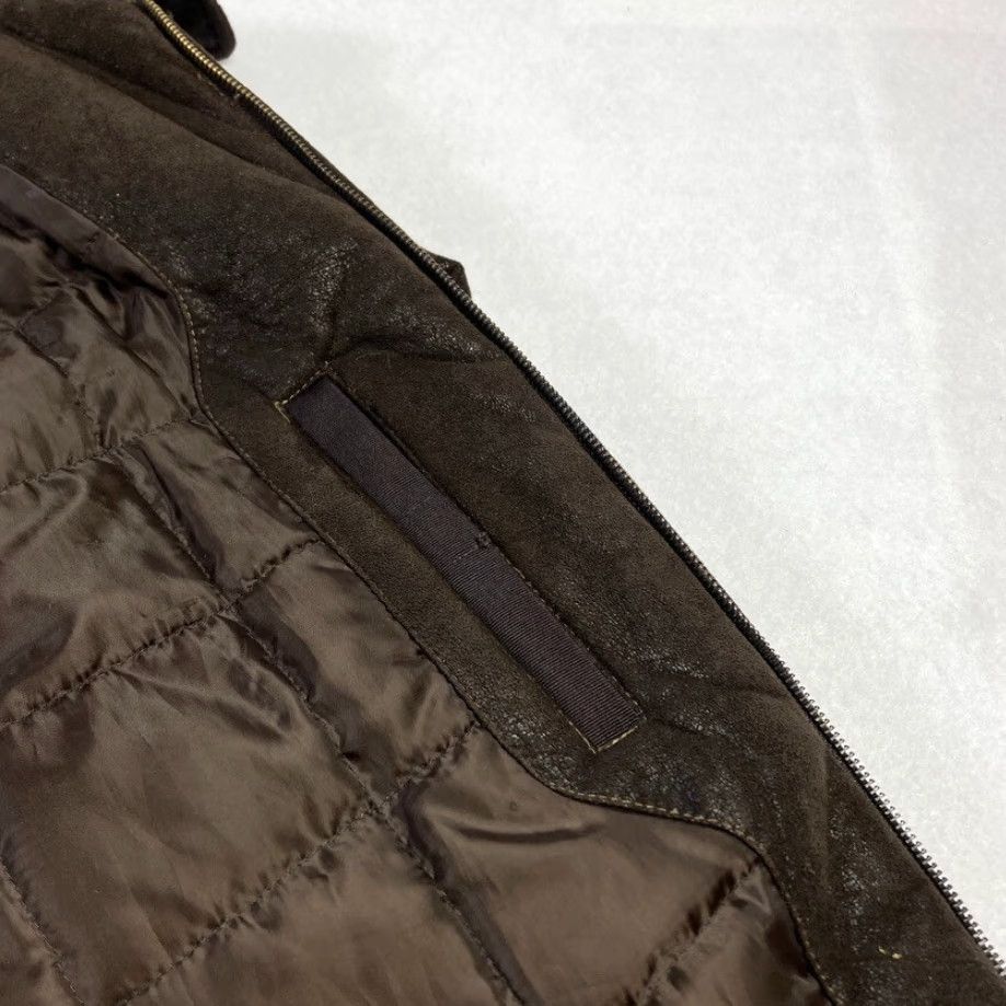 Calvin Klein Calvin Klein Mens XL Brown Faux Leather Bomber Jacket Full Zip Lined Mid-Length Size US XL / EU 56 / 4 - 7 Thumbnail