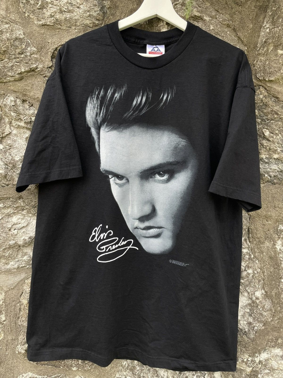 Alstyle × Band Tees × Vintage Vintage 2001 Elvis Presley Big Face Tee XL Size US XL / EU 56 / 4 - 1 Thumbnail