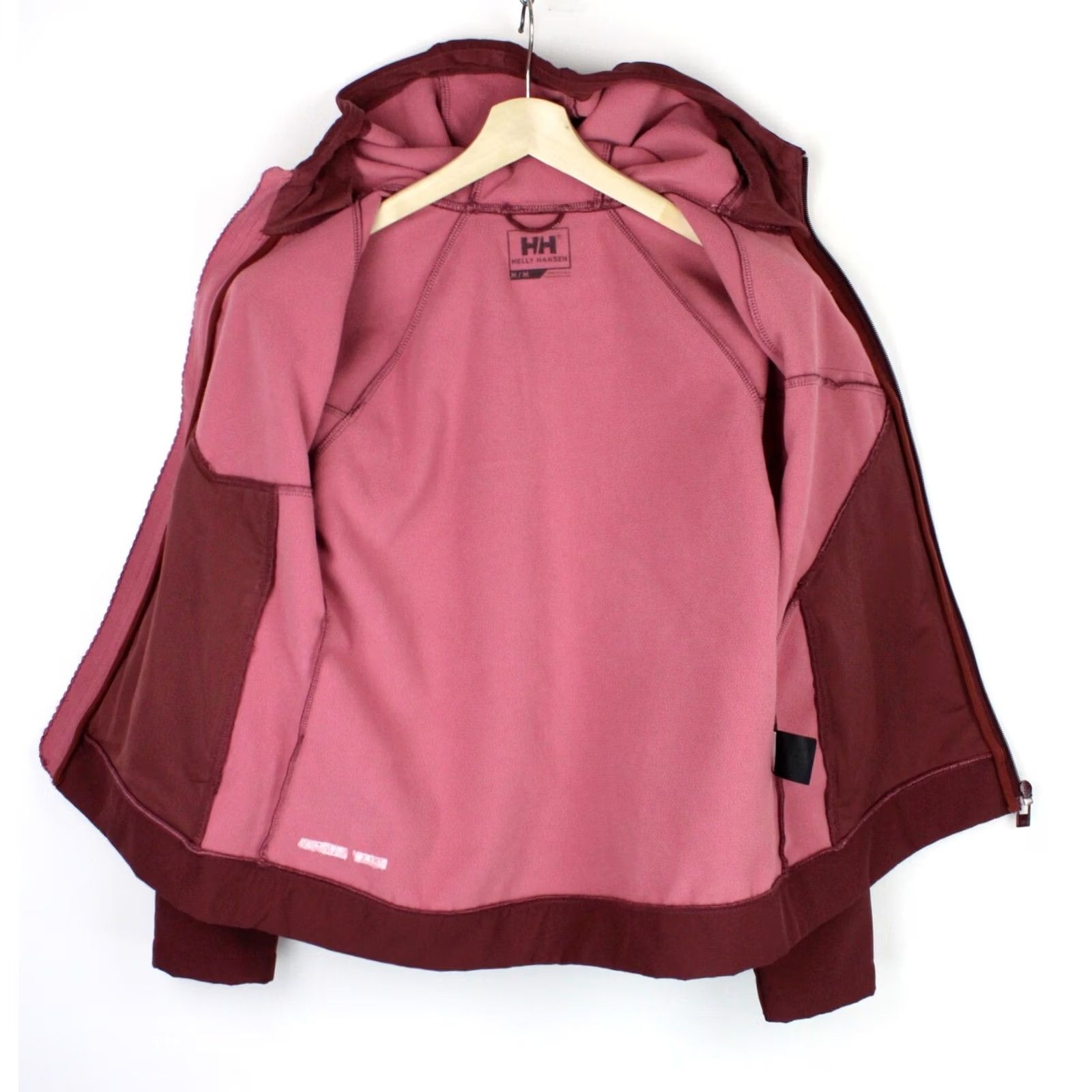 Helly Hansen HELly Hansen Jacket Women's MEDIUM Lightweight Hooded Full Zip Burgundy Jacket Size M / US 6-8 / IT 42-44 - 4 Thumbnail