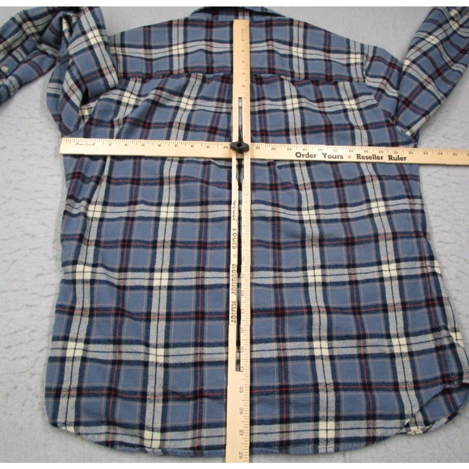 Marine Layer VINTAGE Marine Layer Shirt Mens Large Blue Plaid Flannel Button-Up Organic Cotton 100% Button-Front Casual Classic Plaid 2010s Mens Size US L / EU 52-54 / 3 - 6 Thumbnail
