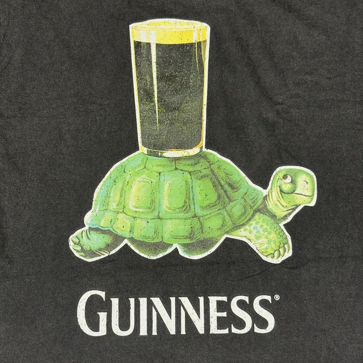 Vintage Vintage Guinness Anticipation Turtle Tee Faded Black XL Size US XL / EU 56 / 4 - 8 Thumbnail
