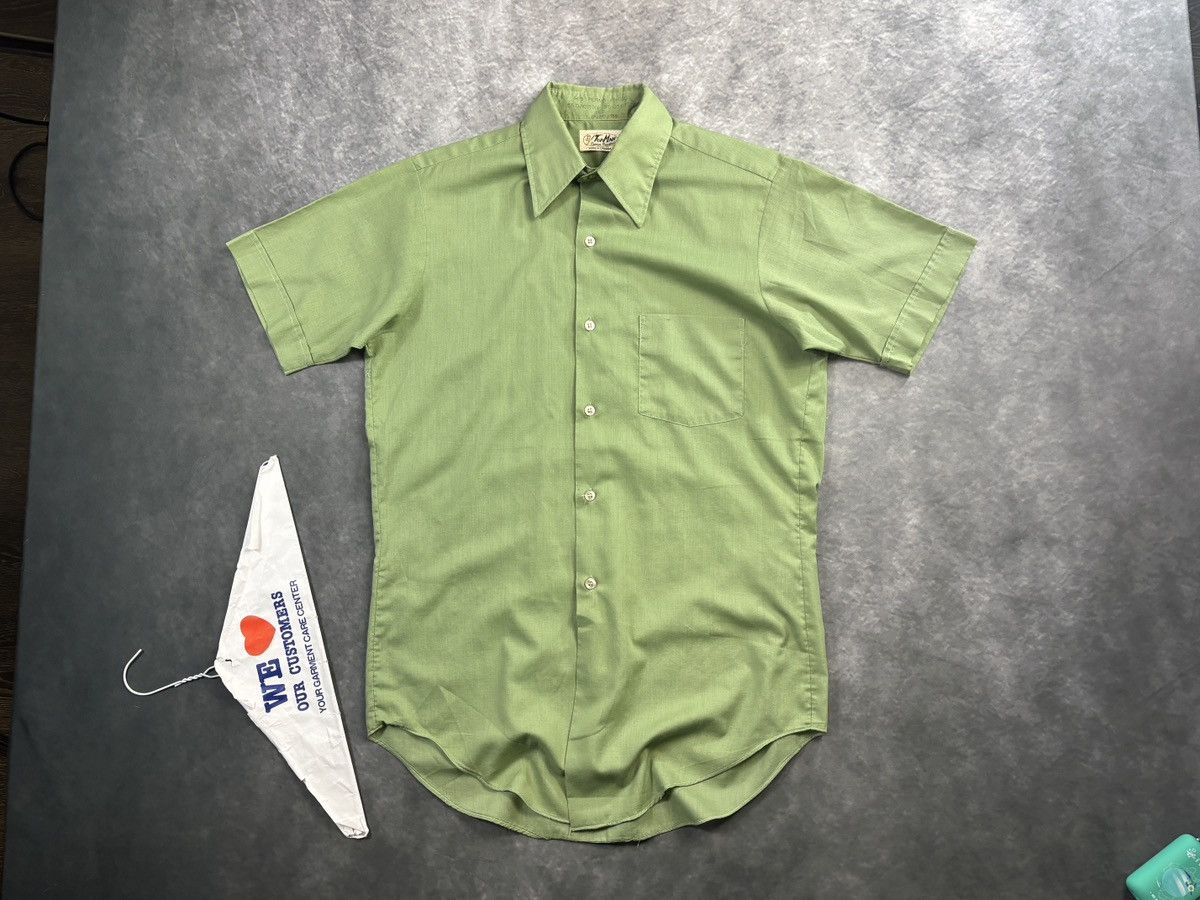 Vintage 1960s Vintage Shortsleeve Shirt PermaPress Work Camp Bowling Size US S / EU 44-46 / 1 - 15 Thumbnail