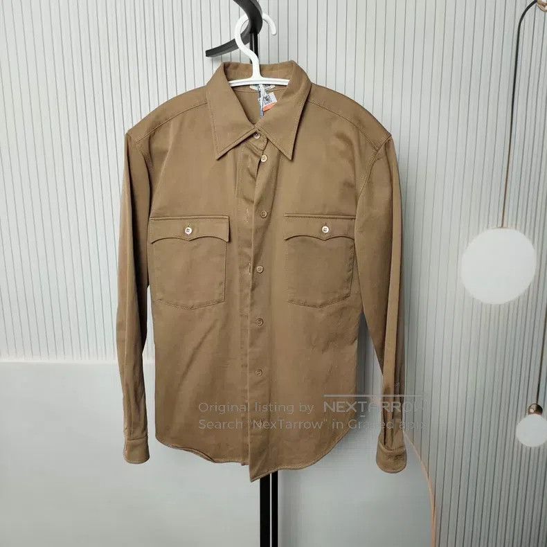 Miu Miu Miu Miu 409 Cotton denim shirt coat Size M / US 6-8 / IT 42-44 - 1 Thumbnail