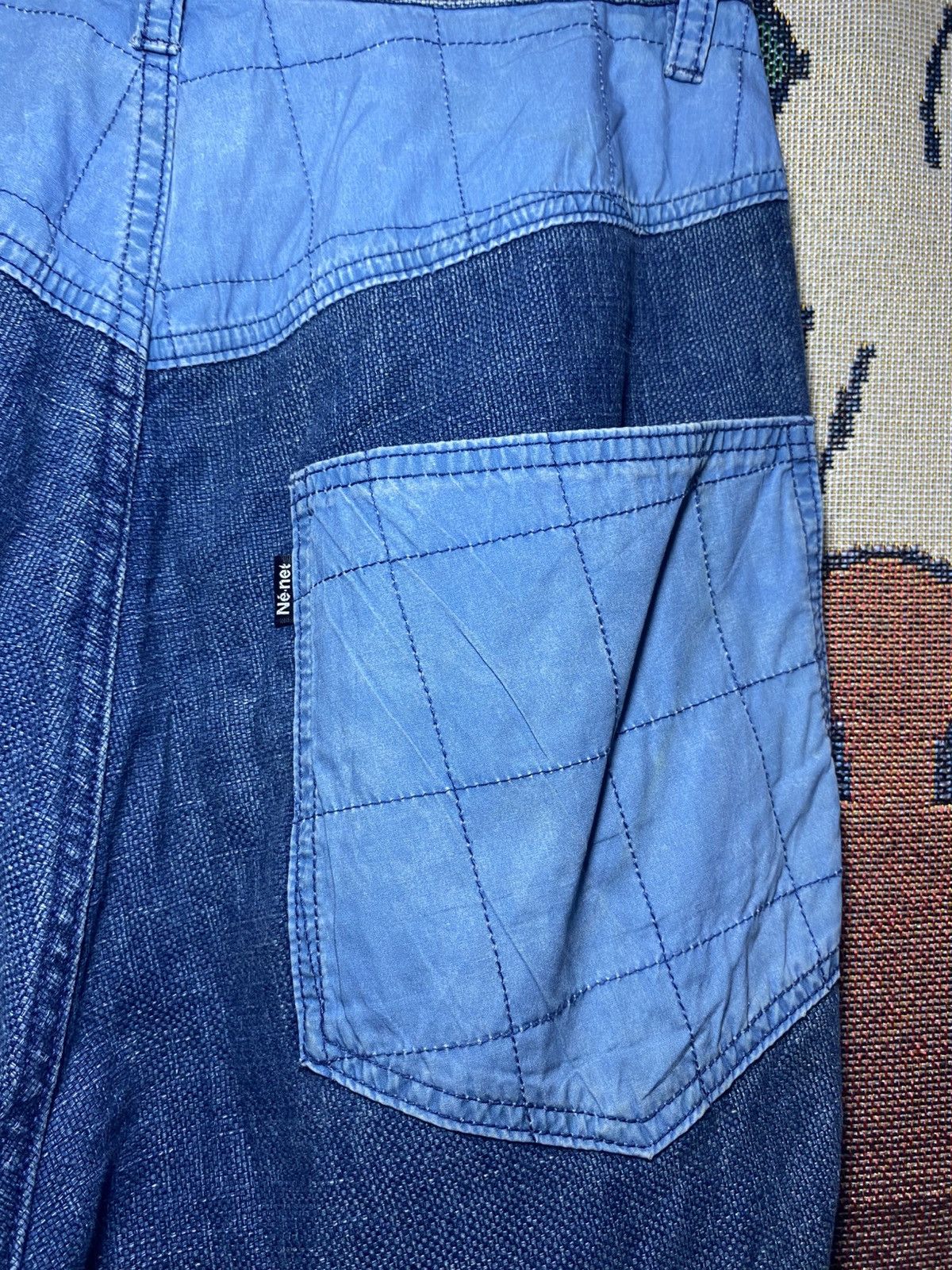 Issey Miyake Net-net Issey Miyake Blue Denim Jeans Designer Size US 29 - 5 Thumbnail