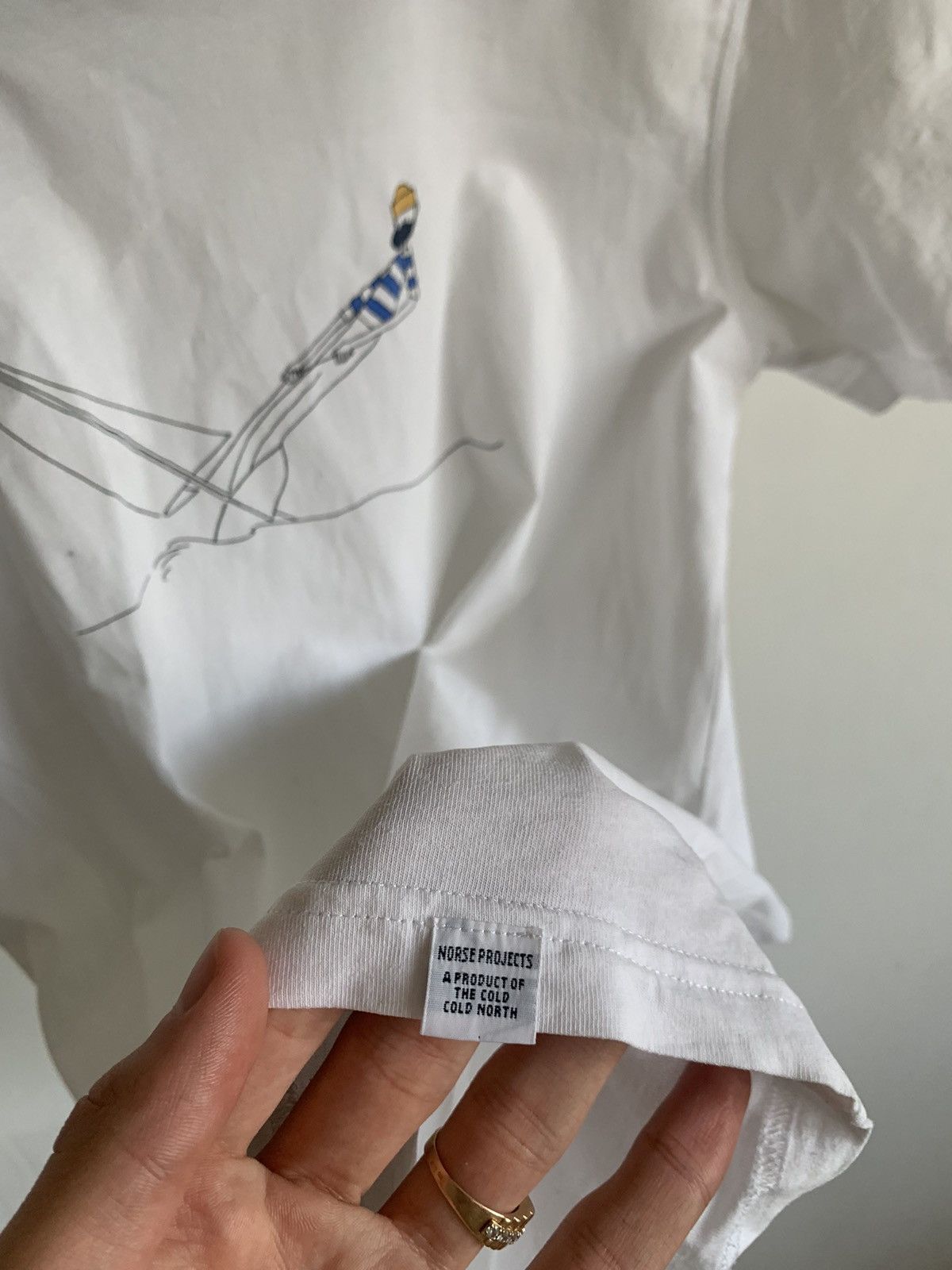 Norse Projects Norse Projects x Daniel Frost Hanging T Shirt White Size US M / EU 48-50 / 2 - 5 Thumbnail