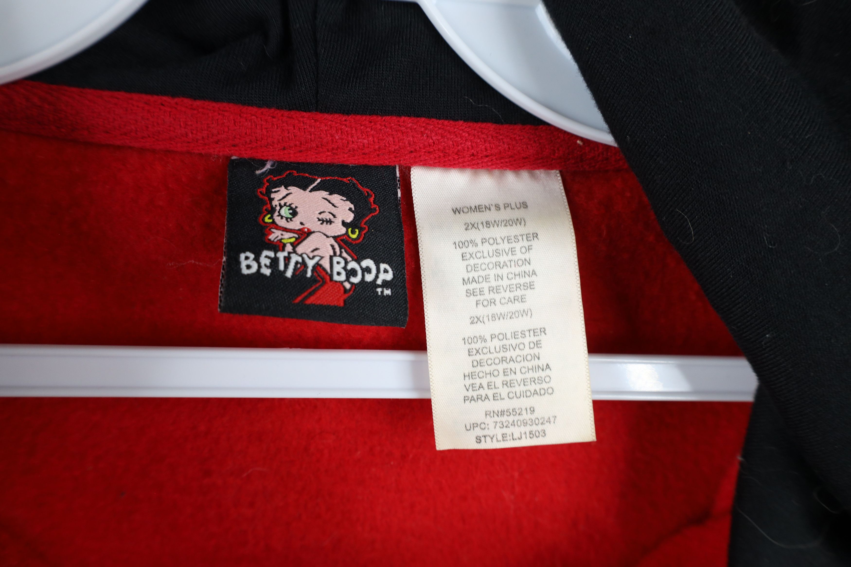 Vintage Vintage Y2K 2008 Betty Boop Pure Sass Babydoll Fleece Hoodie Size XXL / US 16-18 / IT 52-54 - 9 Thumbnail