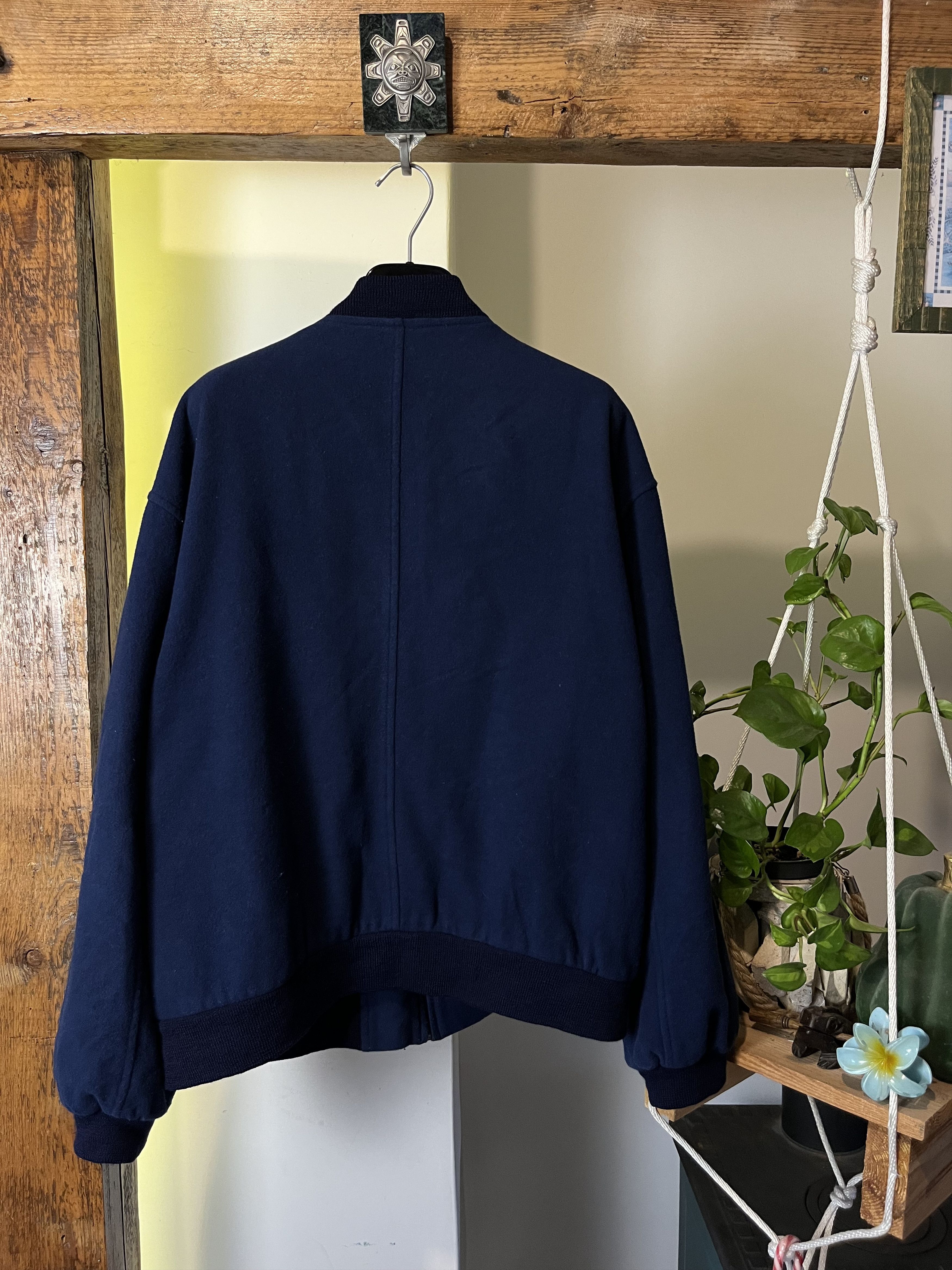 Yves Saint Laurent Vintage 90s Yves Saint Laurent YSL Wool Bomber Jacket Size US L / EU 52-54 / 3 - 2 Thumbnail