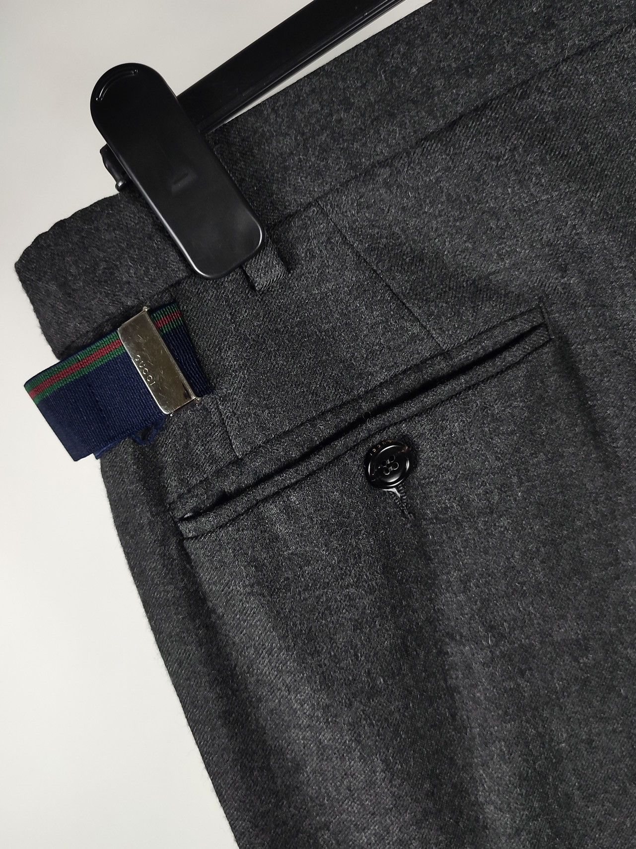 Gucci 00s Archive Gucci Slim Fit Wool Trousers Tom Ford Size US 35 - 15 Thumbnail