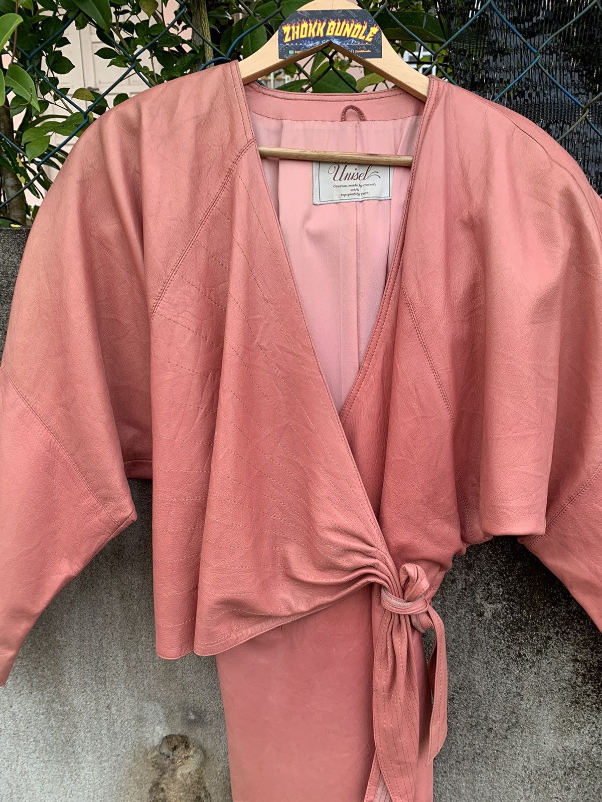 Japanese Brand × Vintage Vintage Genuine Leather Dress Size M / US 6-8 / IT 42-44 - 3 Thumbnail