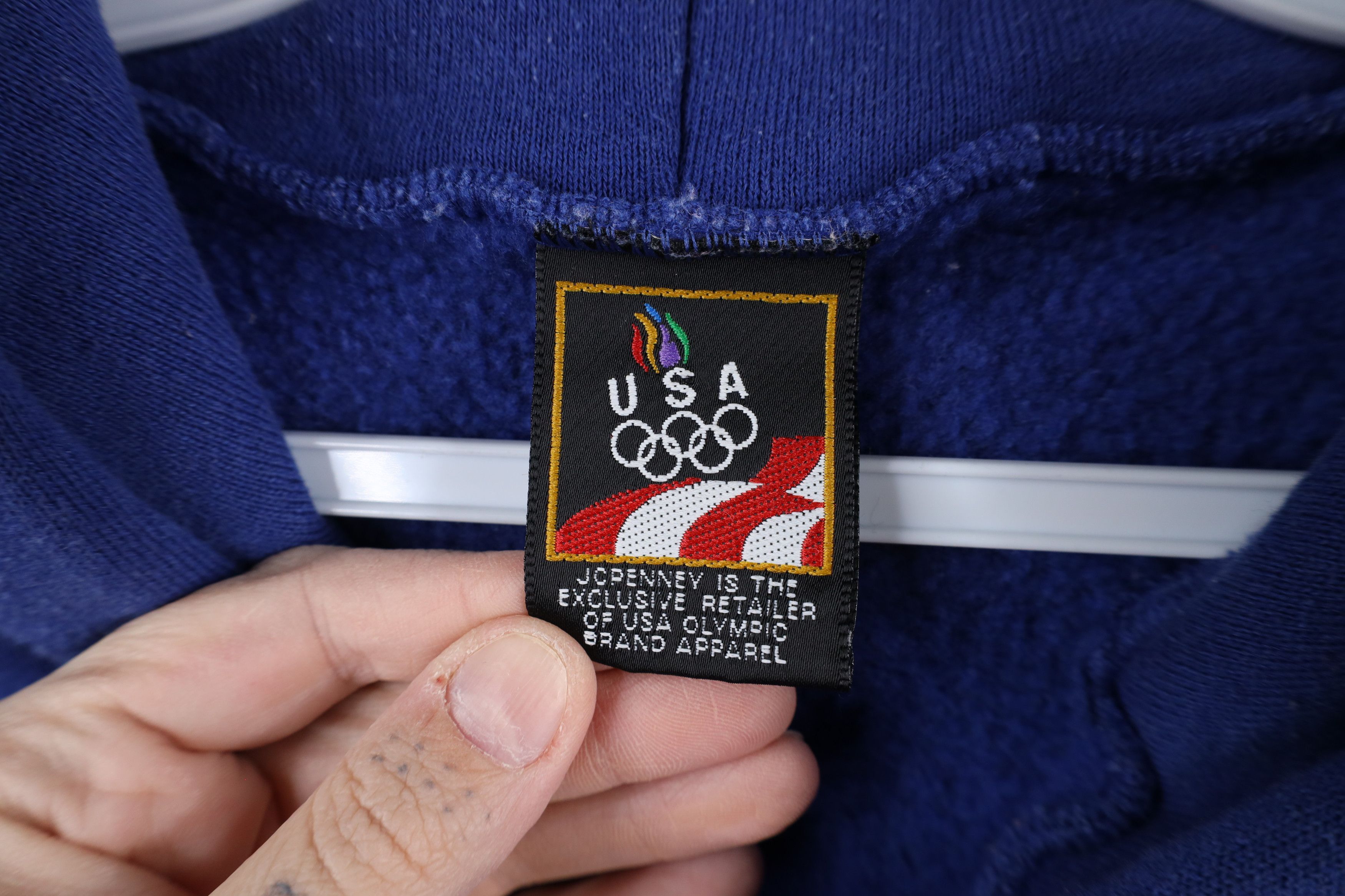 Vintage Vintage 90s USA Olympics Heavyweight Full Zip Hoodie USA Size US L / EU 52-54 / 3 - 4 Thumbnail