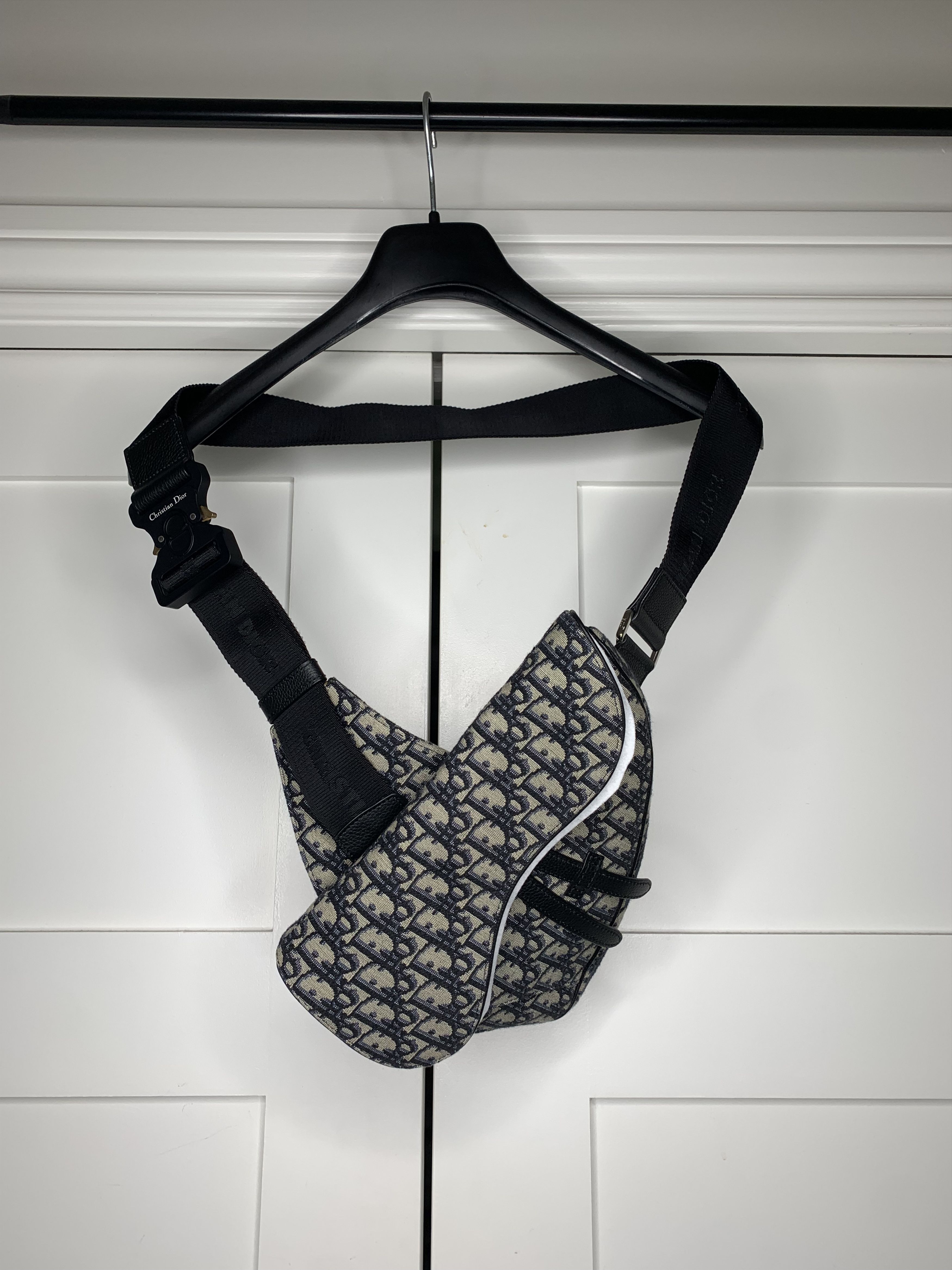Dior DIOR Saddle Bag Beige And Black Dior Oblique Jacquard Size ONE SIZE - 2 Thumbnail