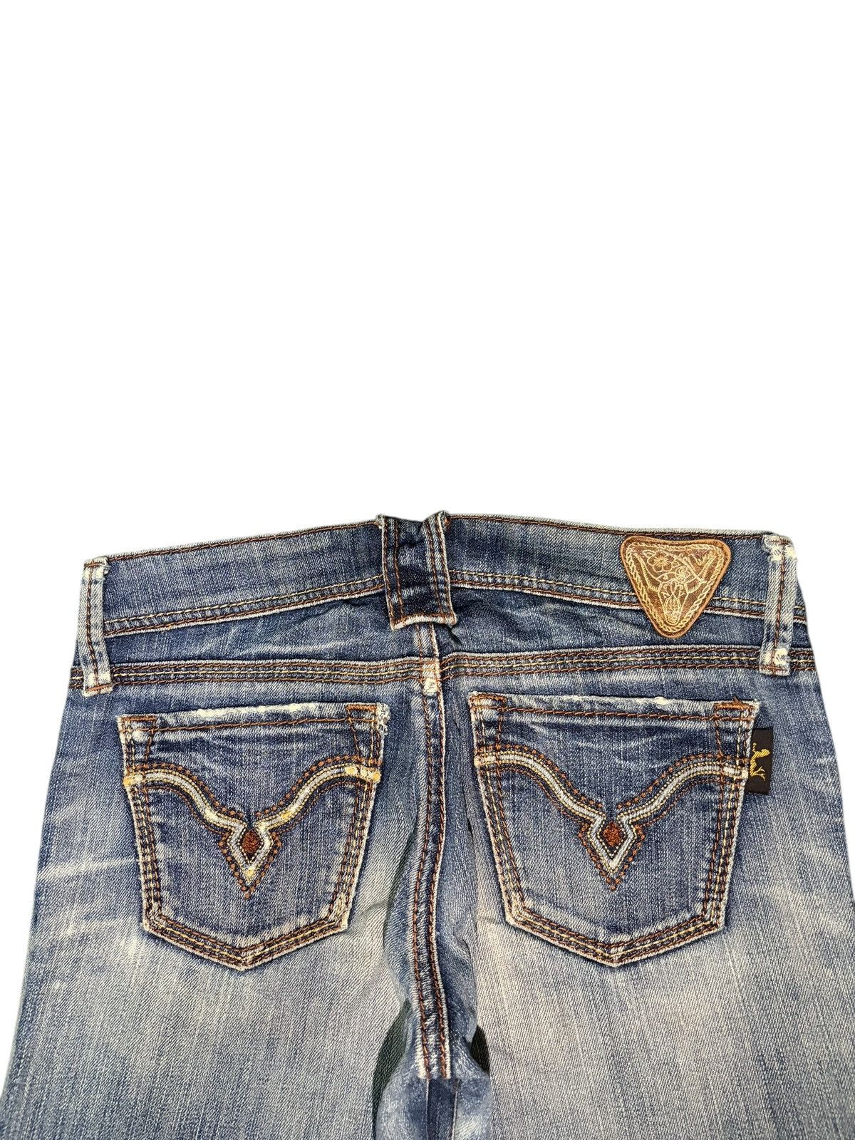 Hysteric Glamour Vintage Japanese Brand Distress Low Rise Flare Jeans Size 28" / US 6 / IT 42 - 4 Thumbnail