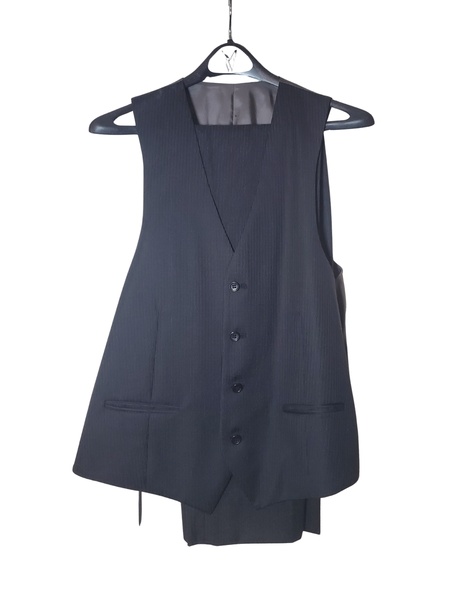 Joseph Abboud Joseph Abboud 3-Piece Suit - Black Pinstripe - (40R, 32x30) Size 40R - 3 Thumbnail