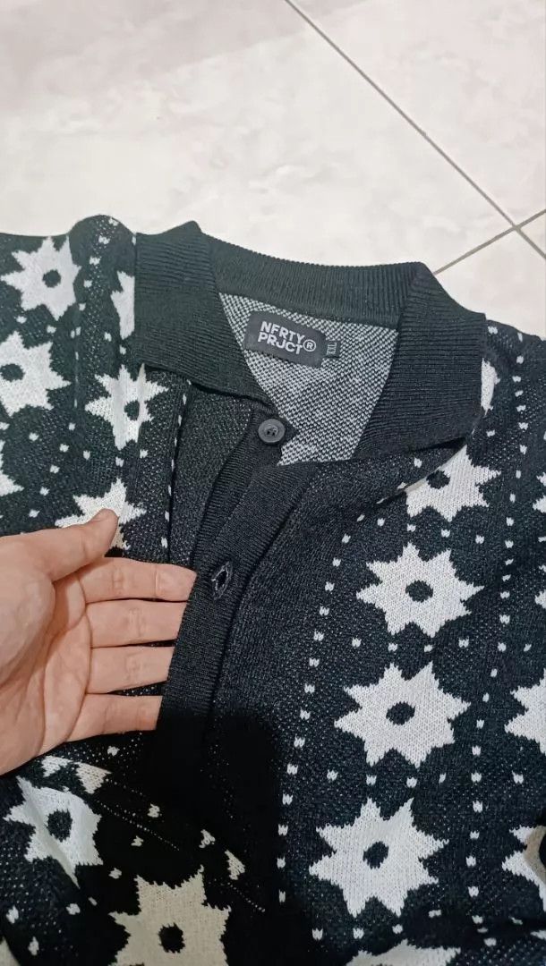 Designer BOWLER LOOSE KNIT CARDIGAN BLACK Size US L / EU 52-54 / 3 - 5 Thumbnail