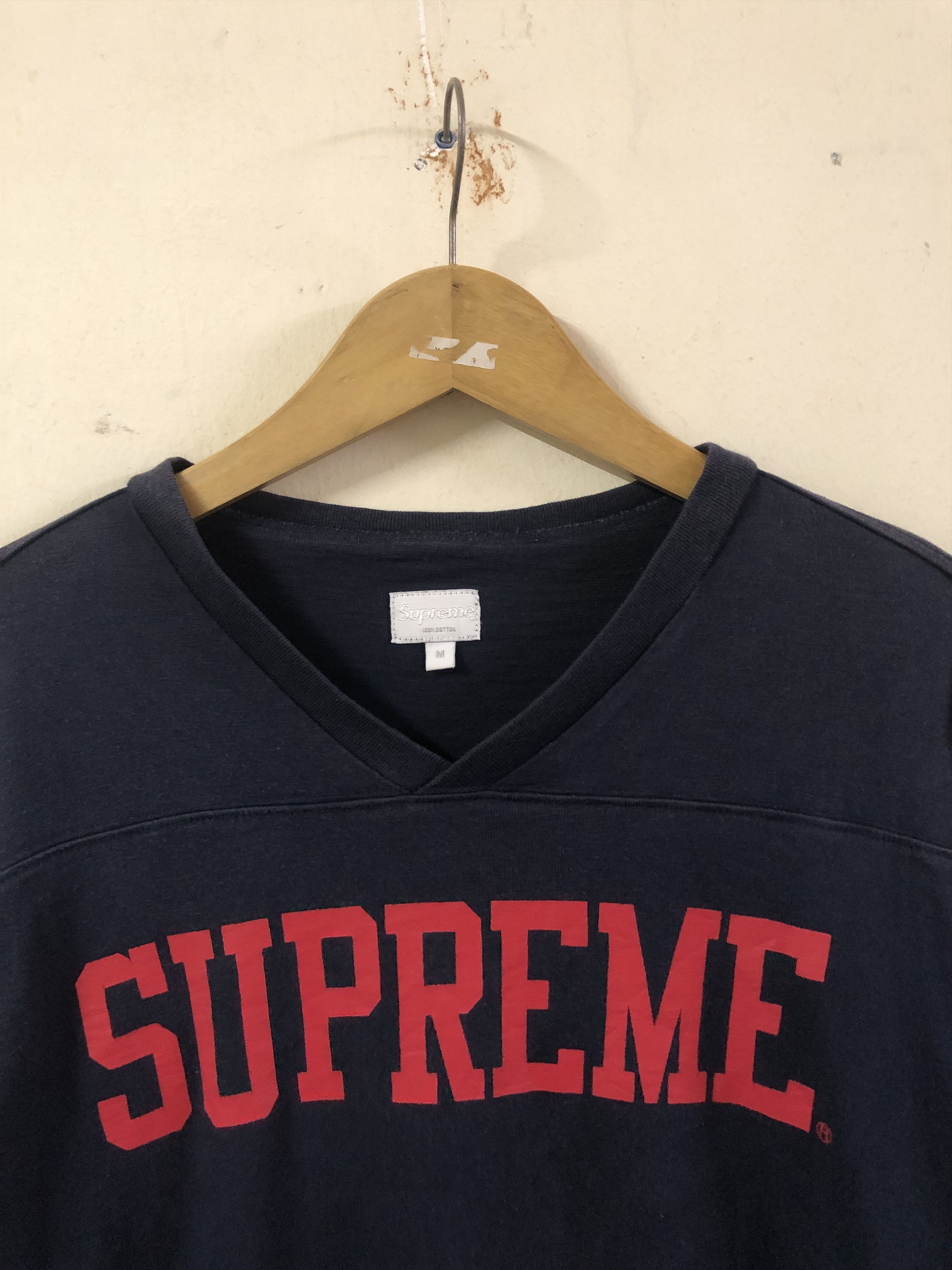 Supreme XSOLDX Supreme V Neck Football Long Sleeve Size US M / EU 48-50 / 2 - 3 Thumbnail