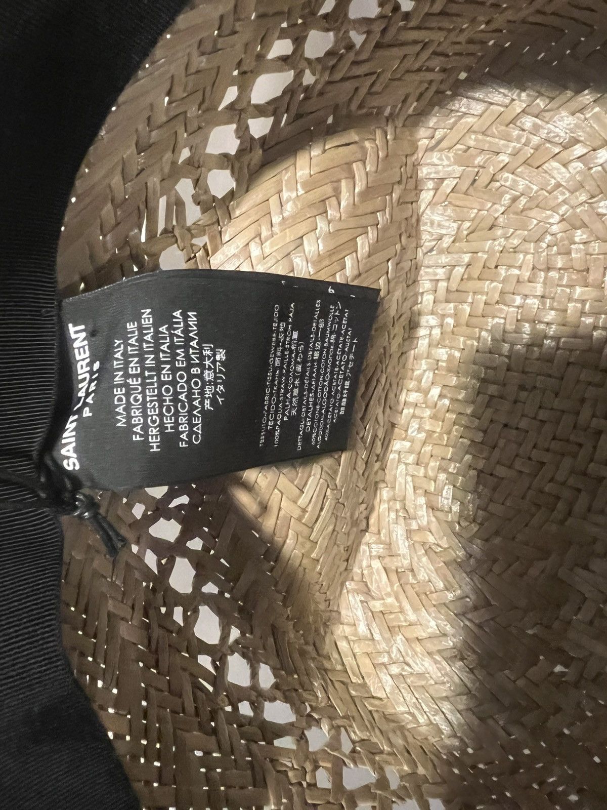 Saint Laurent Paris Saint Laurent straw hat. S. $895 Size ONE SIZE - 6 Thumbnail