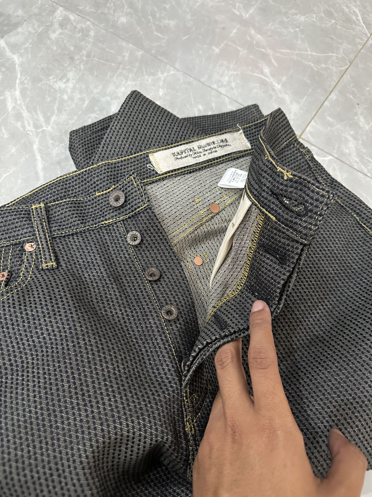 Kapital Kountry Kapital Century 5P Monkey cisco denim "Charcoal" size 36 Size US 36 / EU 52 - 3 Thumbnail