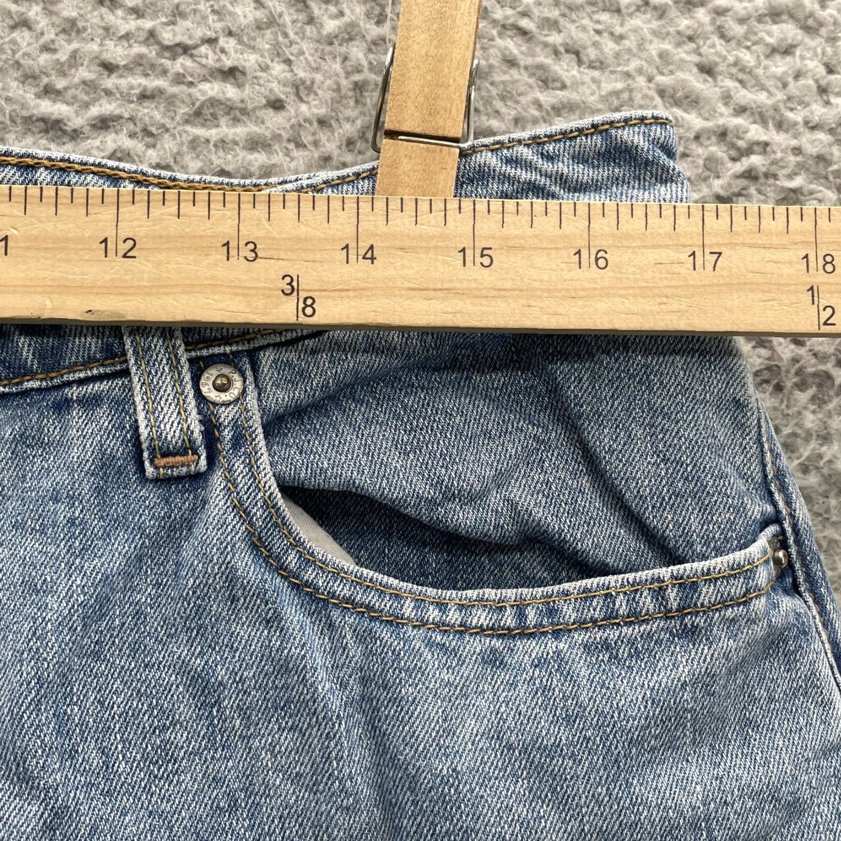 Polo Ralph Lauren VINTAGE Polo Ralph Lauren Jeans Co. Women's 12 34x32 Baggy 90s Y2K Streetwear Workwear Blue Denim Shirt Jeans Co. Polo Sayurday Mens Womens Girls Boys Size 34" / US 12 / IT 48 - 2 Thumbnail