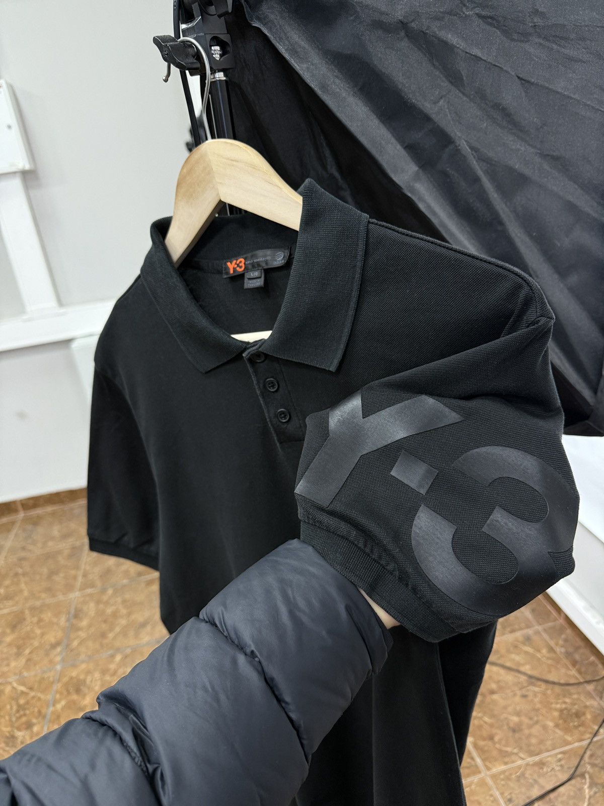 Adidas × Y-3 × Yohji Yamamoto Y-3 Yohji Yamamoto Polo Shirt Size L