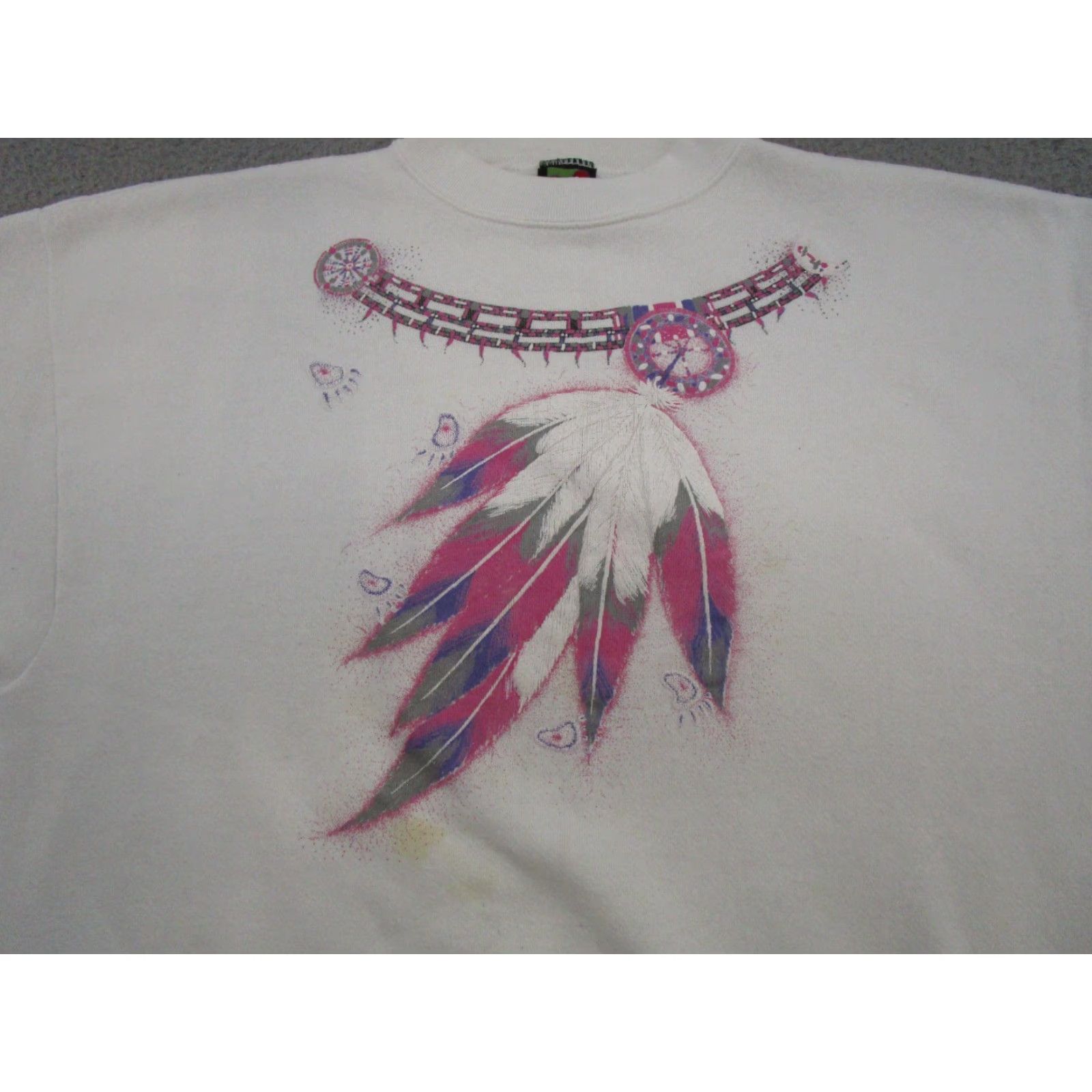 Mickey Unlimited VTG 90s Mickey Unlimited Pocahontas Native Tribal Sweatshirt XL Aztec Multicolor Crew Neck Men Size US XL / EU 56 / 4 - 2 Thumbnail