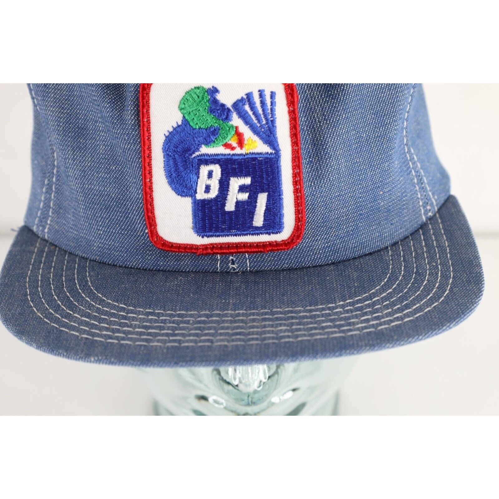 Vintage Deadstock Vintage 80s K Brand BFI Garbage Can Patch Hat Size ONE SIZE - 2 Thumbnail