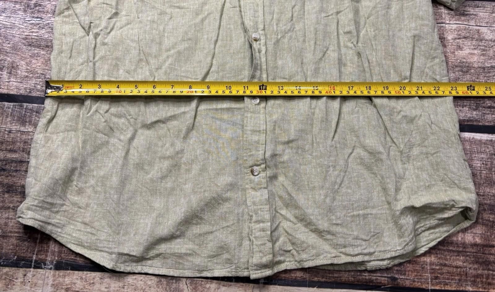 Banana Republic Banana Republic Shirt Mens Large Linen Blend Button Up Size US L / EU 52-54 / 3 - 10 Thumbnail