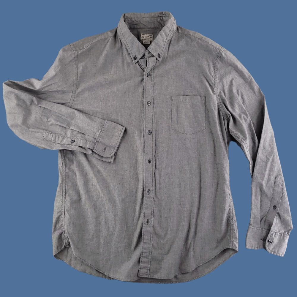 J.Crew J.CREW Shirt Mens XL Gray Long Sleeve Button-Up Adult XL Gray Button-Up Mens Size US XL / EU 56 / 4 - 1 Thumbnail