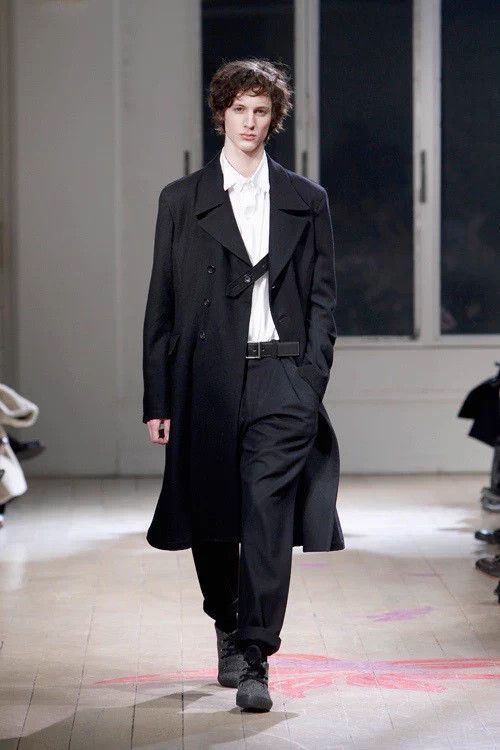 Yohji Yamamoto Yohji Yamamoto 11AW Black Double-Breasted Coat Sample Size US M / EU 48-50 / 2 - 2 Thumbnail