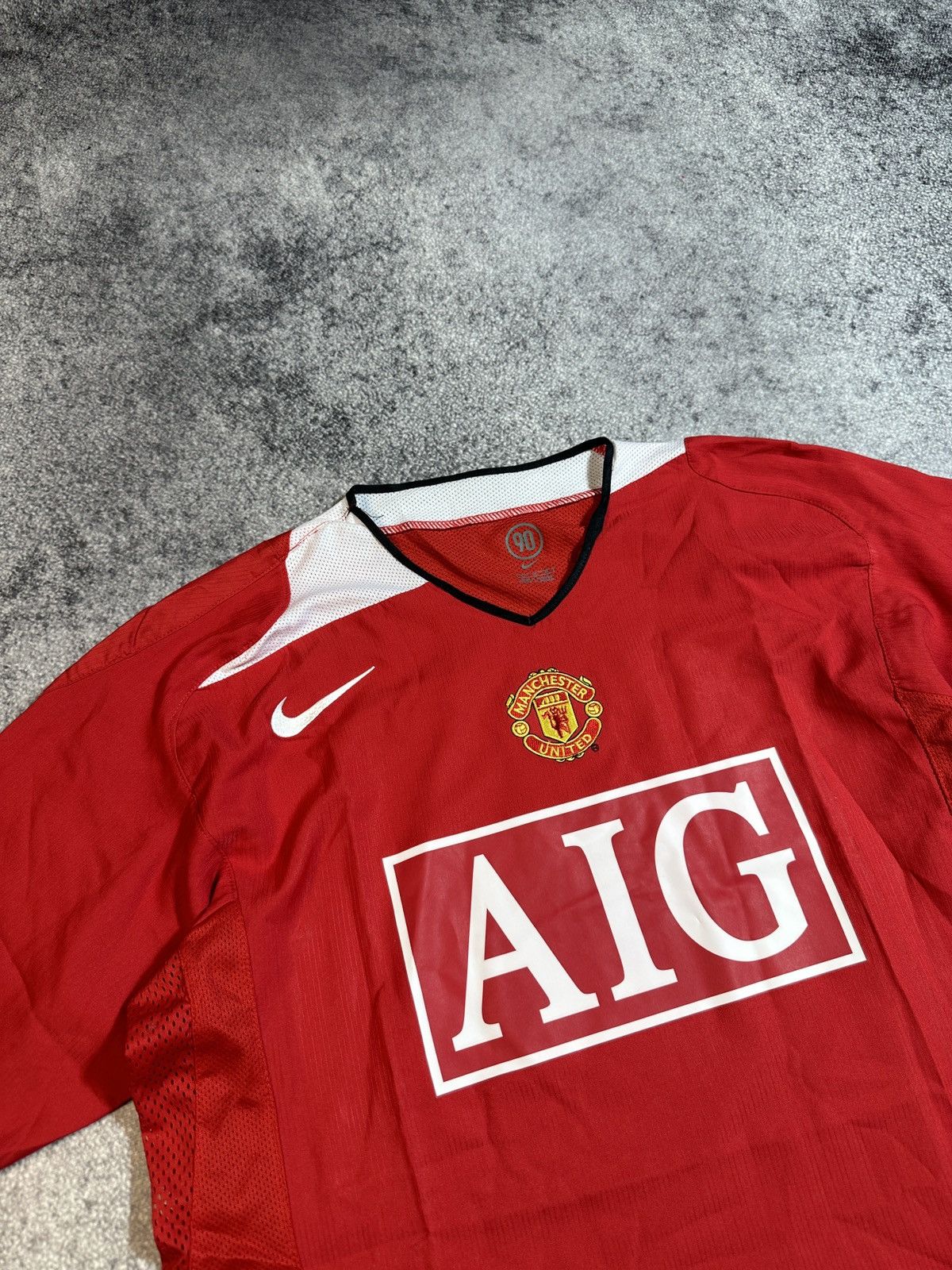 Nike × Vintage New Rare Vintage Manchester United Nike AIG Soccer Jersey XL Size US XL / EU 56 / 4 - 2 Thumbnail