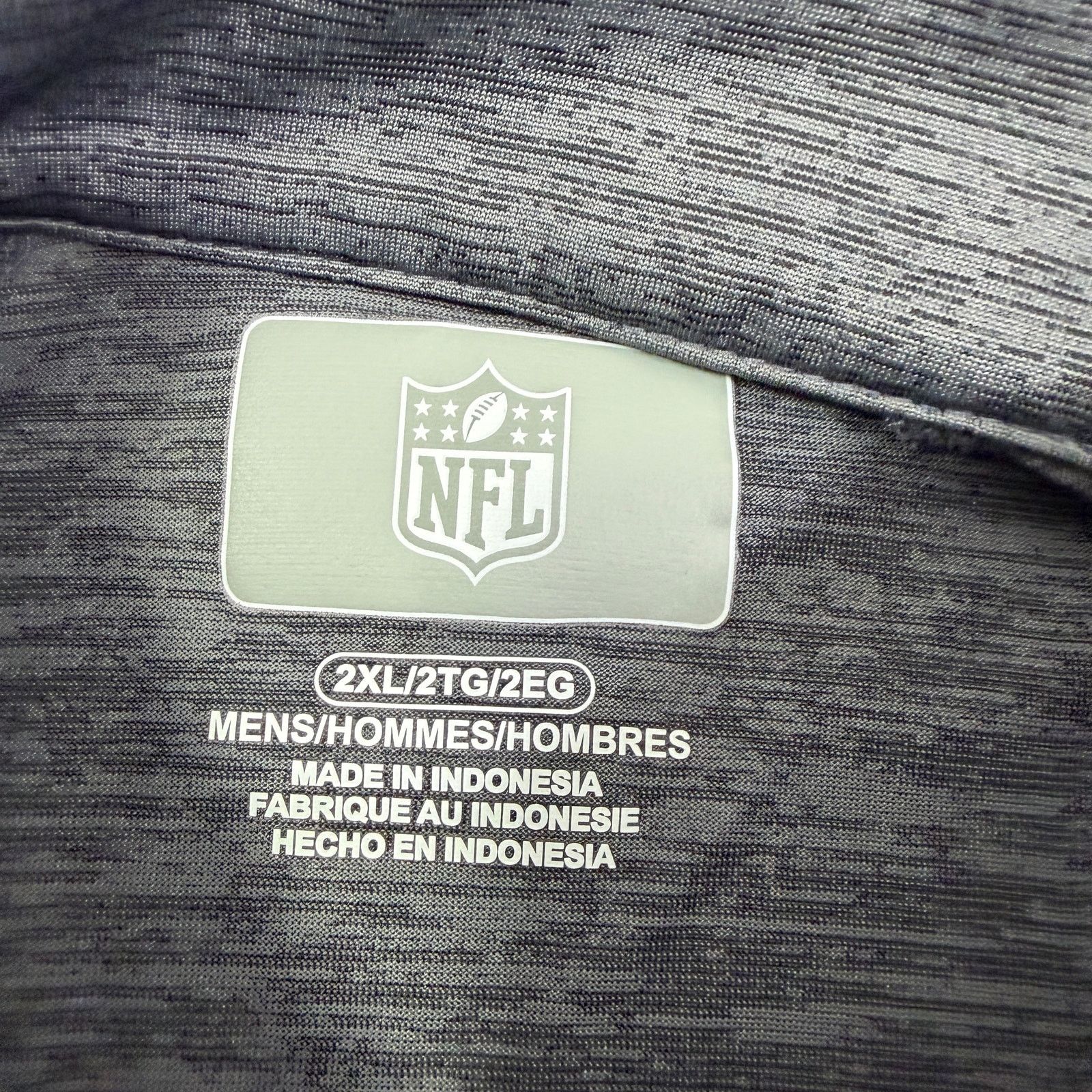 NFL Detroit Lions Quarter Zip Pullover Men's 2XL XXL Gray Blue Size US XXL / EU 58 / 5 - 4 Thumbnail