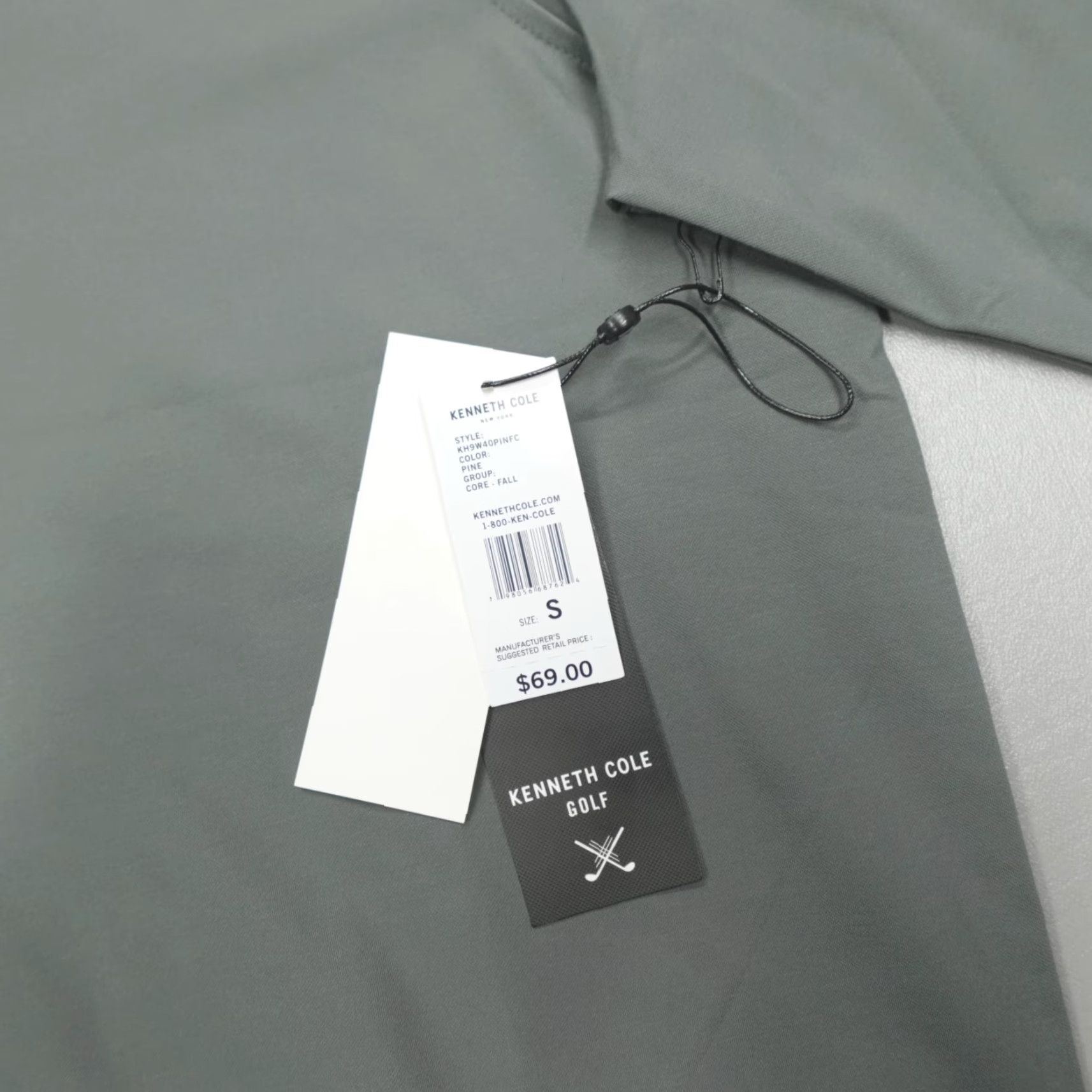 Kenneth Cole Kenneth Cole Golf 1/4 Zip Pullover Shirt Mens Size S Pine Grey Stretch Wicking Logo Knit Pullover Casual, Golf, Travel Mens Size US S / EU 44-46 / 1 - 3 Thumbnail