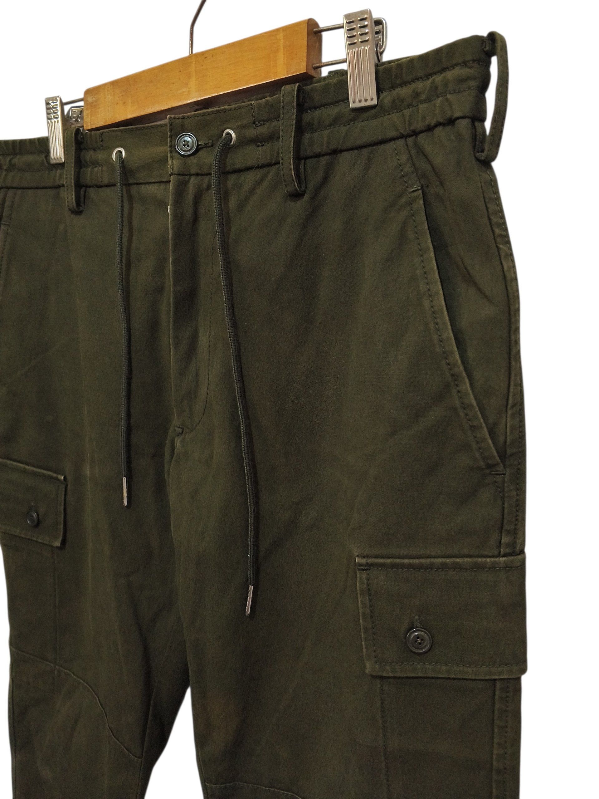 Yohji Yamamoto 🔥Archive 2008 Adidas Y-3 Olive Military Cargo Pants Size US 34 / EU 50 - 4 Thumbnail