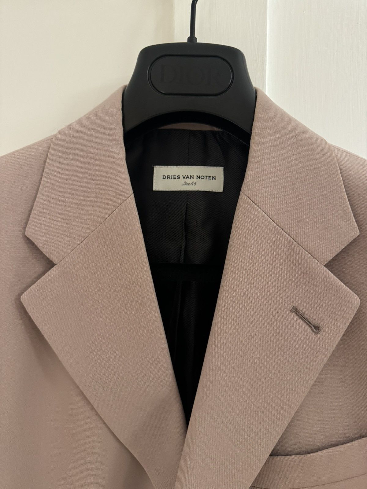 Dries Van Noten Dries Van Noten Pink Wool Blazer Jacket Size 48S - 3 Thumbnail