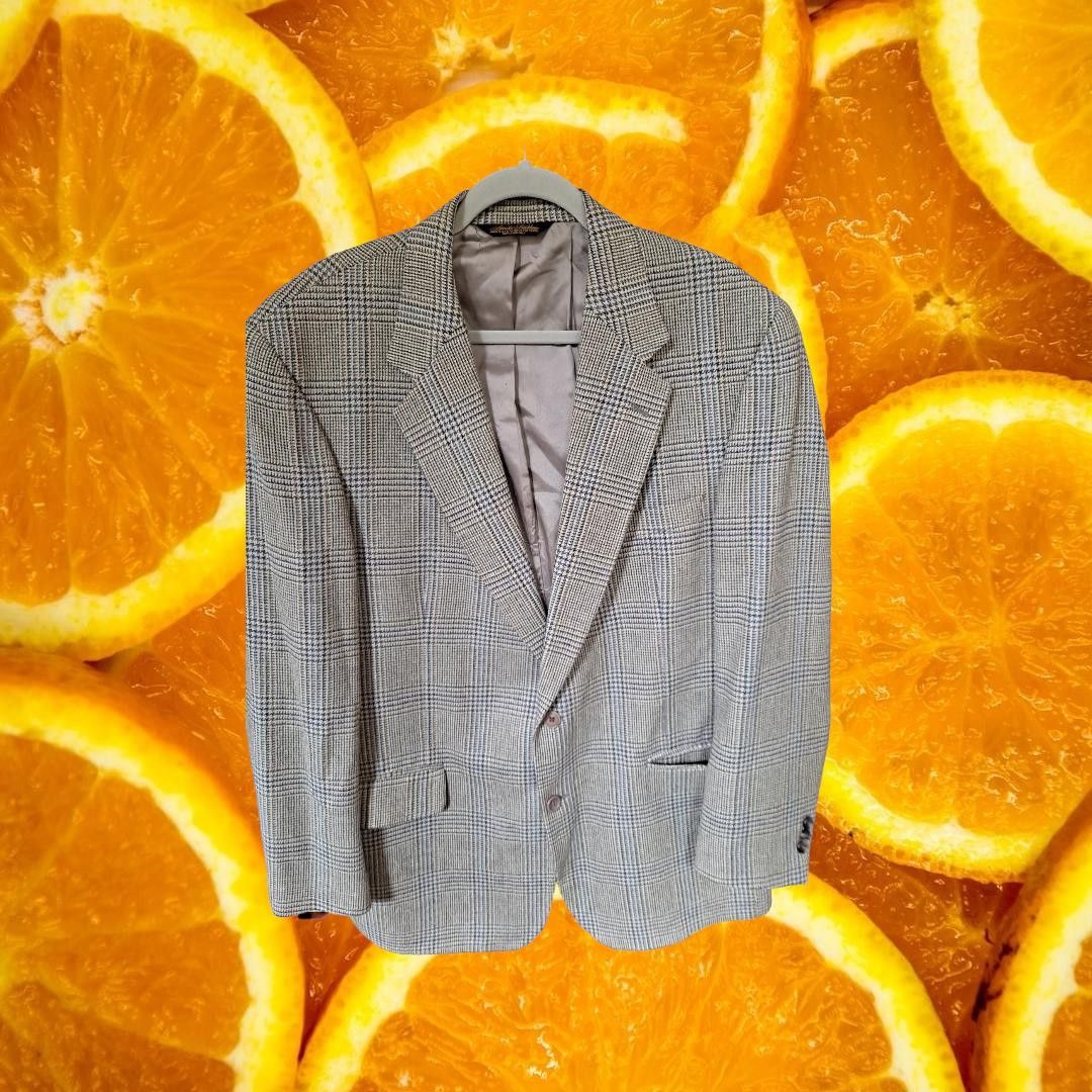 Brooks Brothers Brooks Brothers Light Tan and Blue Suit Jacket Size 44R Size 44R - 1 Thumbnail