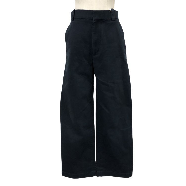 Bottega Veneta Bottega Veneta Dark Blue Cotton Pants Size 36 Size 25" / US 0 / IT 36 - 1 Thumbnail