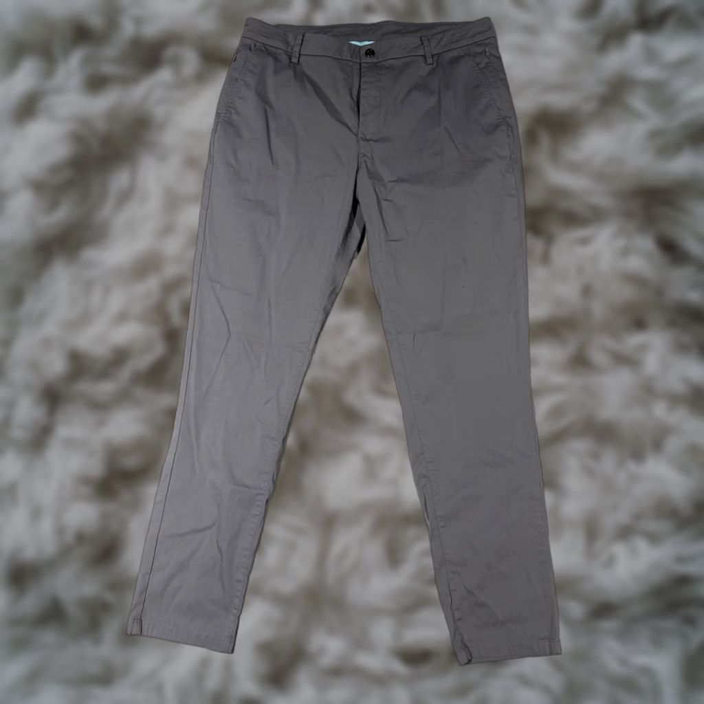 Vintage Bird Dogs Pants Men’s Sz 36x32 Gray Lined Performance Smooth Flat Front Chino Dogs Boom For Your Boomstick Logo Reg Regular Mens Size US 36 / EU 52 - 1 Thumbnail