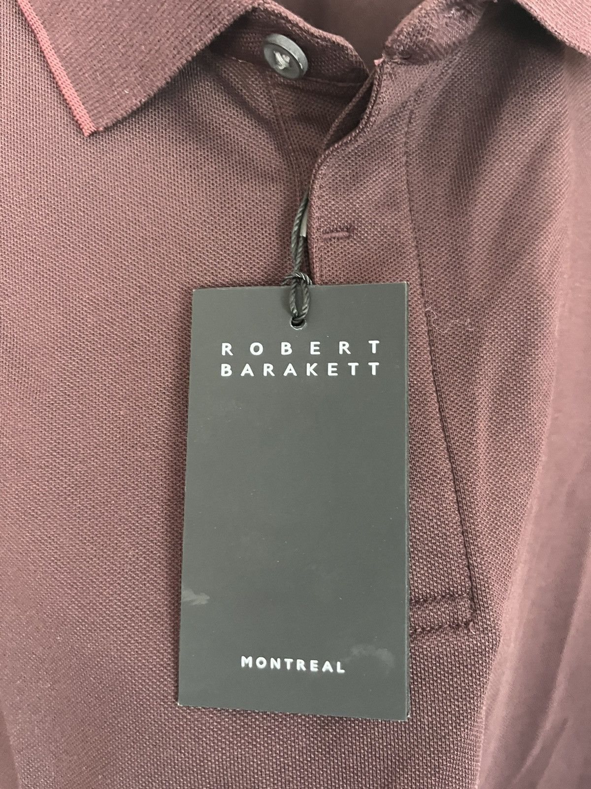 Robert Barakett NWT Robert Barakett Bordeaux Polo Shirt Size US XL / EU 56 / 4 - 5 Thumbnail