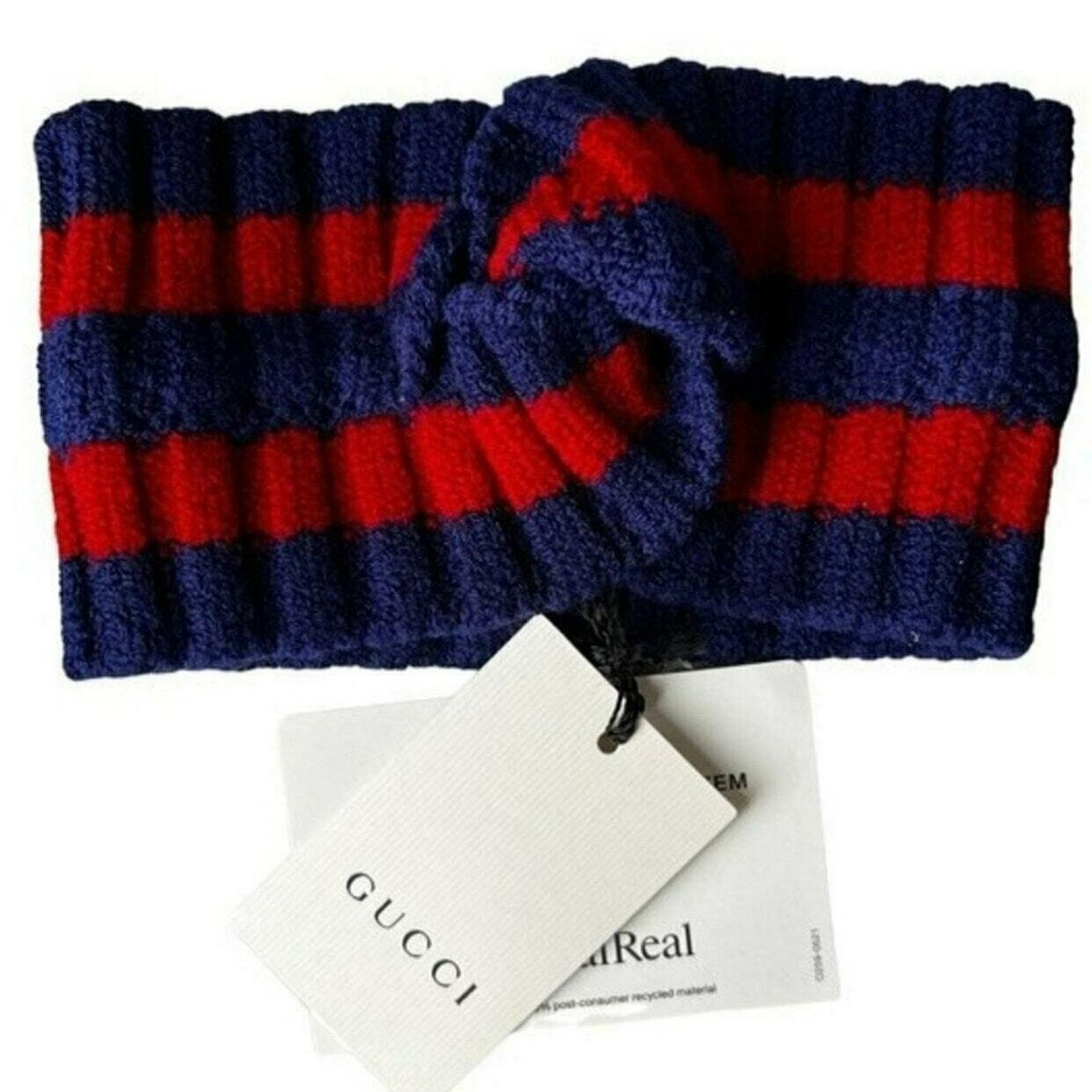 Gucci Gucci Blue and Red Wool Headband, M57 Size ONE SIZE - 1 Thumbnail
